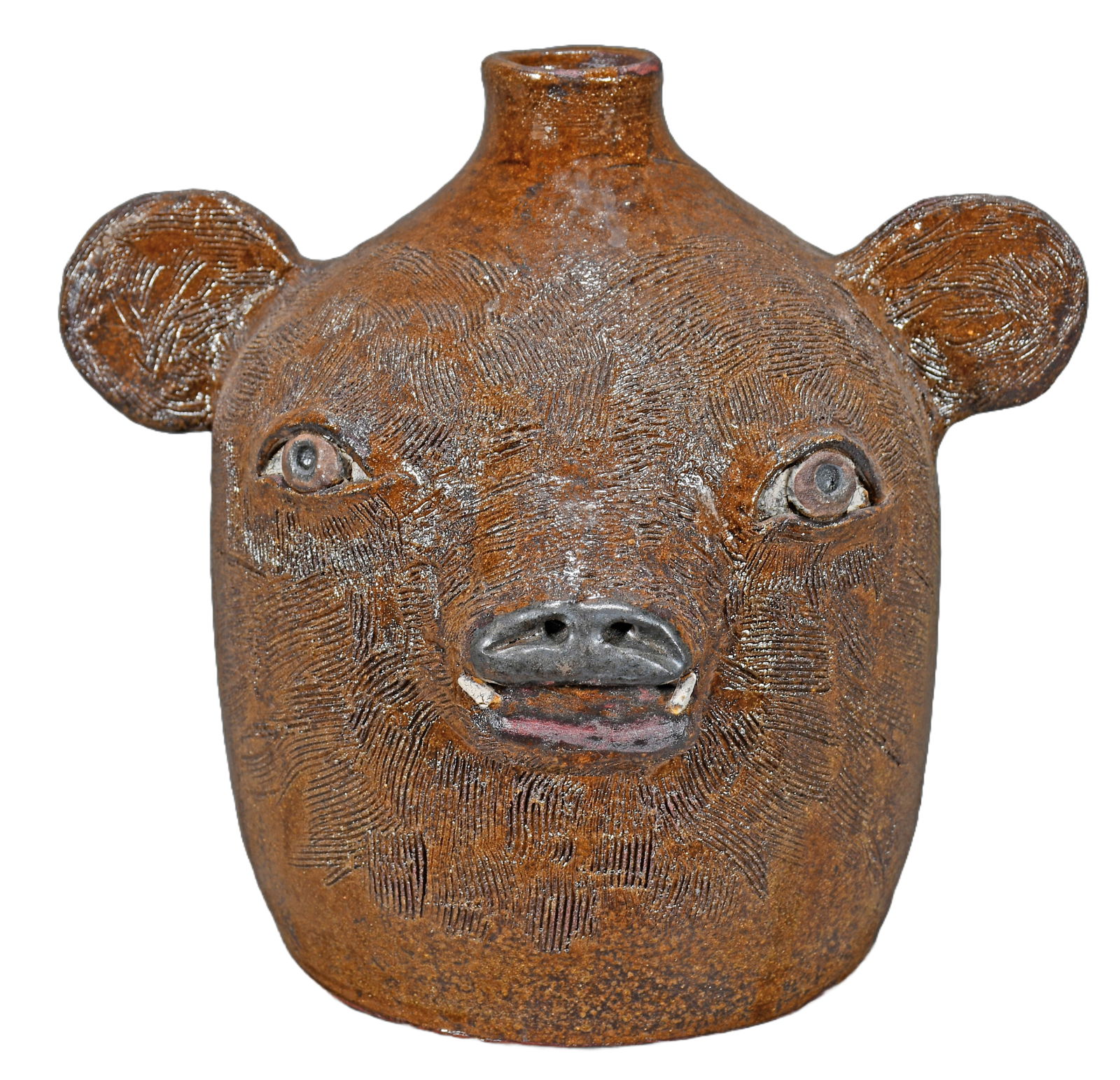 Tom Touchstone. Boar Face Jug. (1 of 3)