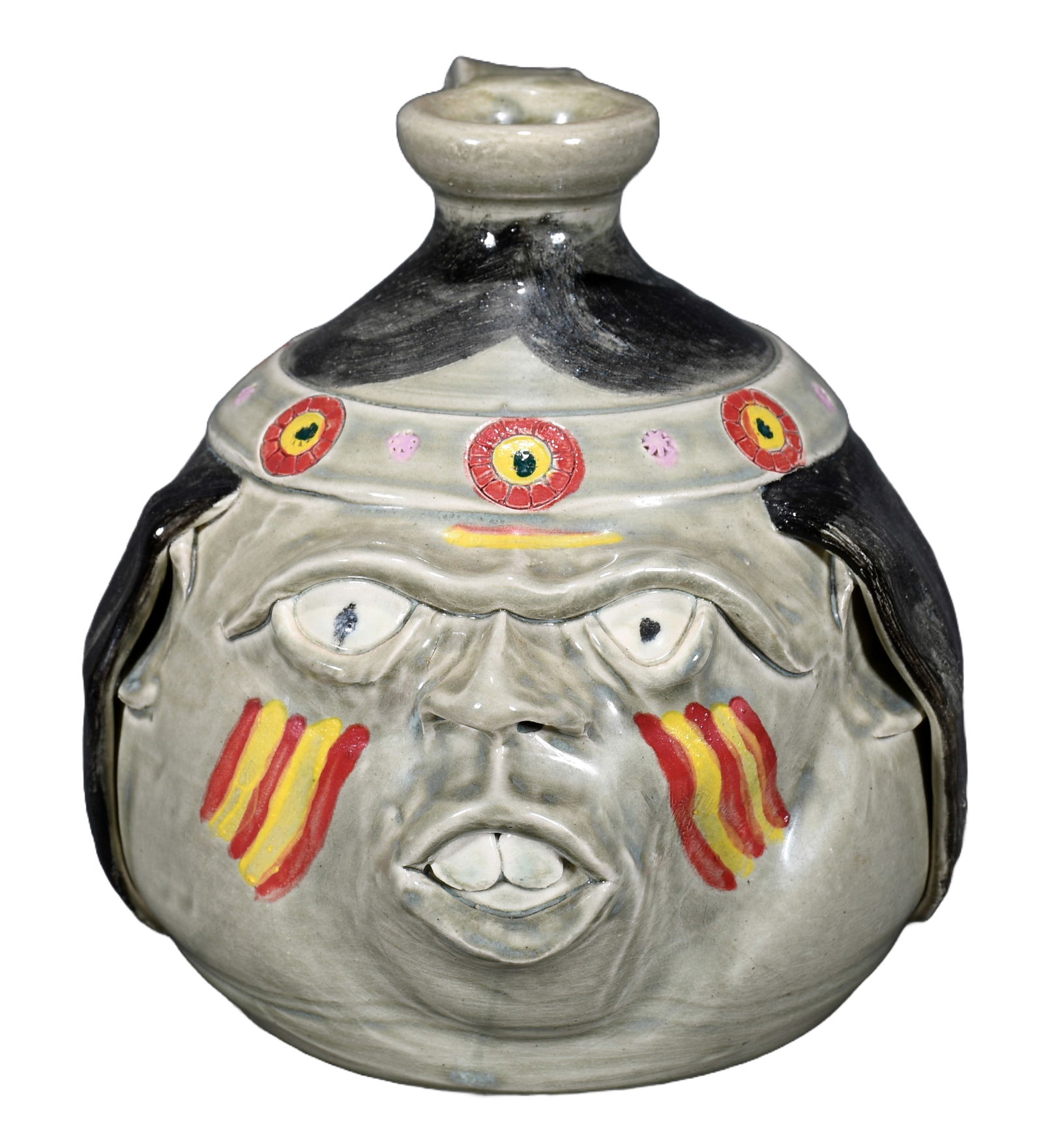 Steve Turpin. Indian Face Jug. (1 of 3)