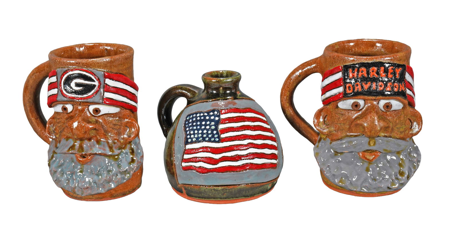 Brian Wilson. Three American Flag Works. (1 of 3)