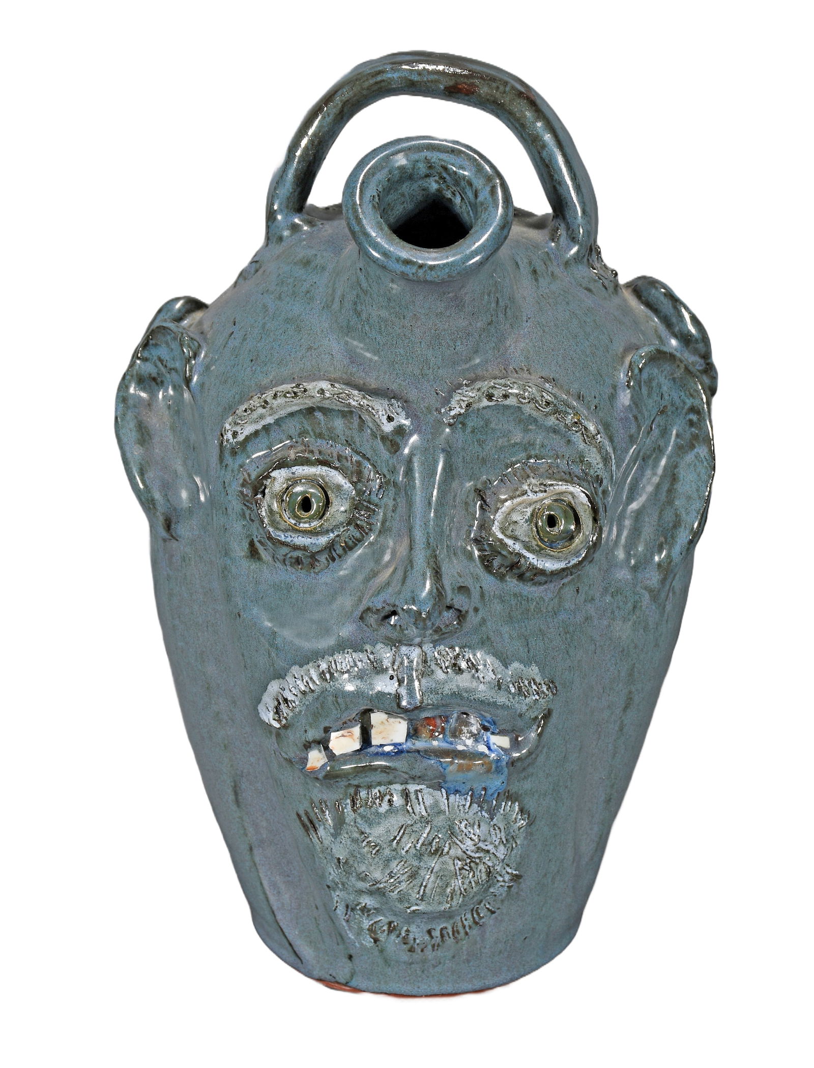 Bobby Ferguson. Two Faced Politician Jug with Monkey Spout. (1 of 6)