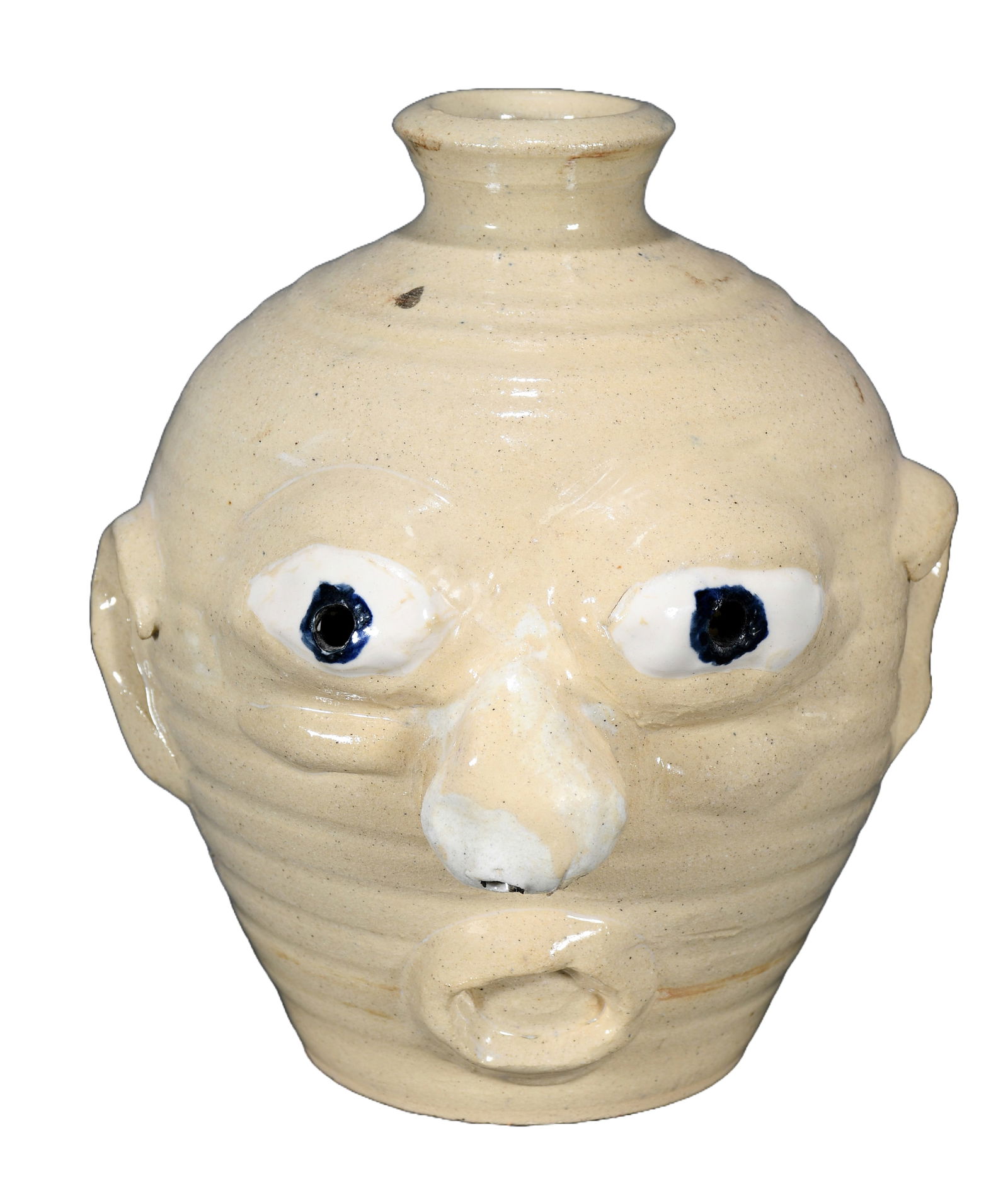 Kit Vanderwal. Lantern Hill Pottery. White Face Jug. (1 of 3)