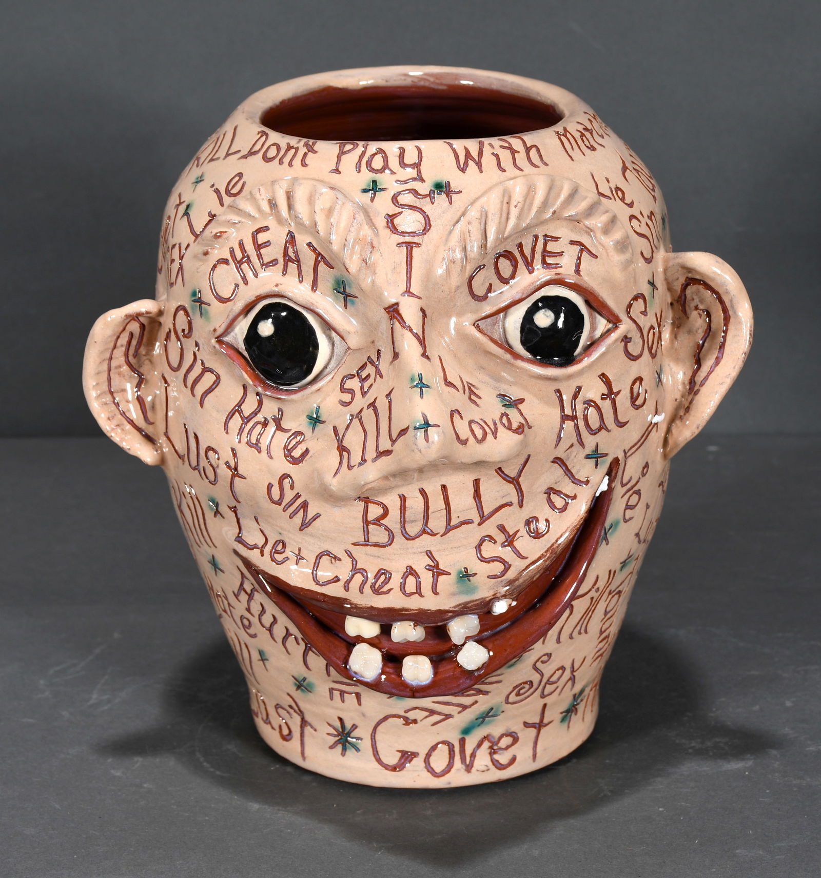 Jeff White. Warning Face Jug. (1 of 10)