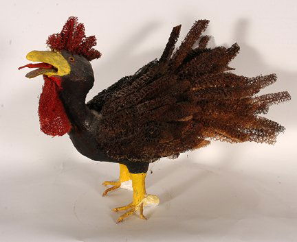 Minnie Black. Wild Turkey.: Minnie Black. Wild Turkey. c. 1970’s-80’s. Gourd, sponge, paint and other mixed media. Not signed. Great condition. 16” x 22” x 12”. Provenance: Private Minnie Black Family Collection. Est.