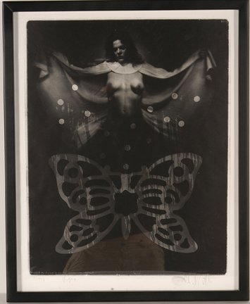 Robert Griffeth. Virgin.: Robert Griffeth. Virgin. 1997. Signed and dated. Photo image of nude on top of cloth. Excellent condition. Image is 14” w x 18”h. Frame is 17” w x 21”h. Est. $300-500. Ship: $45