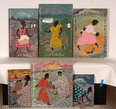 Black Joe Jackson. Six Works.: Black Joe Jackson. Six Works. Paint on board. Excellent condition. Average size is 18” x 20”. Est. $500-800. Ship: $55
