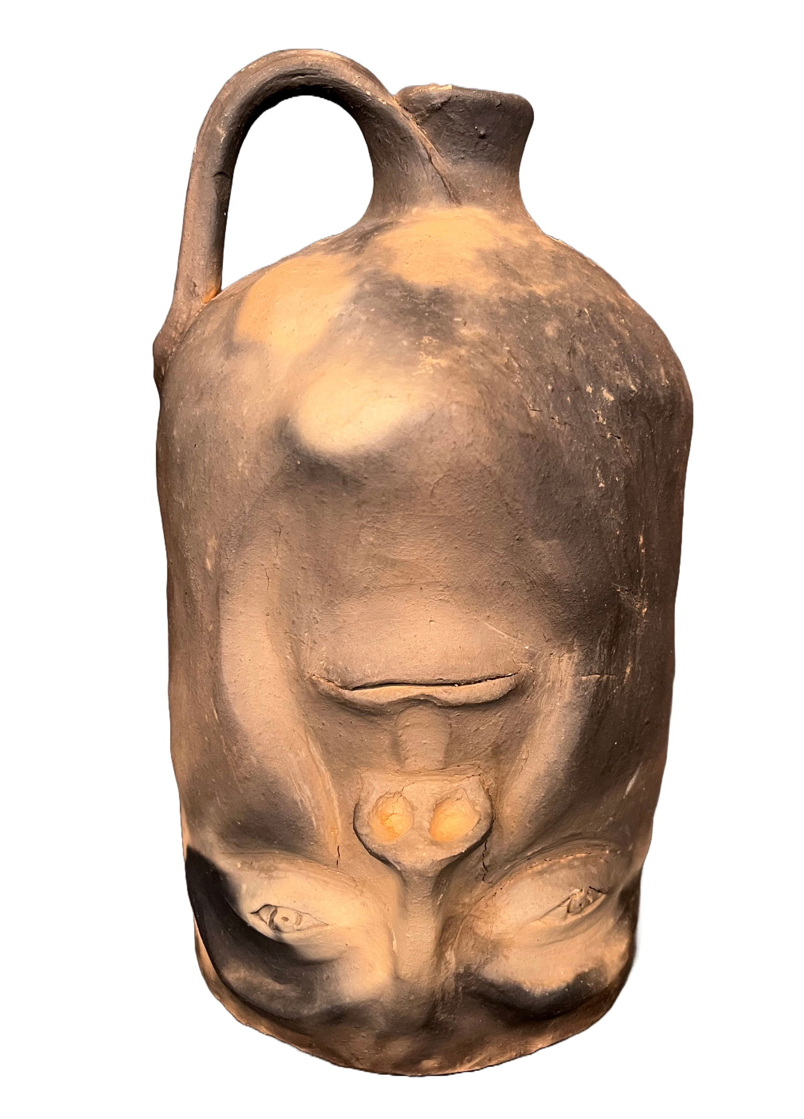 Clint Alderman. Mud Creek Pottery Double Face Jug. (1 of 6)