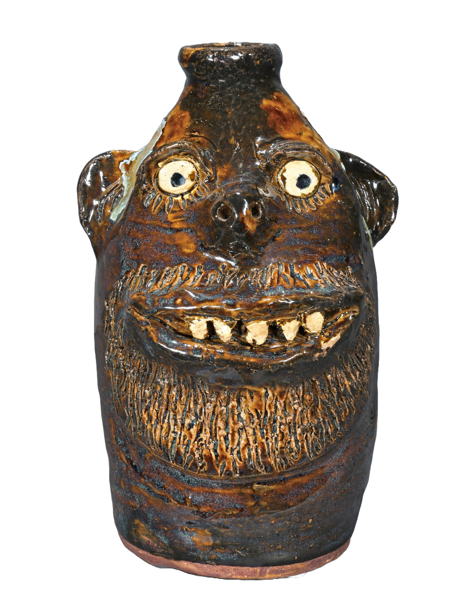 Marie Rogers. Jesus Loves You Face Jug.: Marie Rogers. Jesus Loves You Face Jug. Signed, titled and stamped. Mint condition. 8.5" h. Est. $200-300. Ship: $45