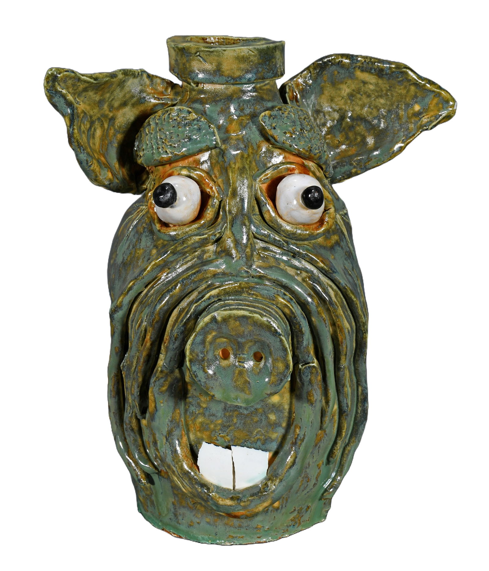 M. Herman. Pig Face Jug. (1 of 4)