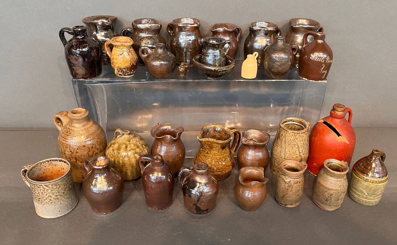 Miniature Pitchers, Jugs and Churns. (1 of 3)