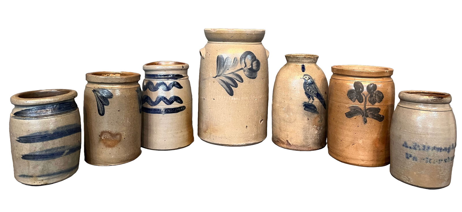 Anonymous. 7 Salt Glazed Works. (1 of 3)