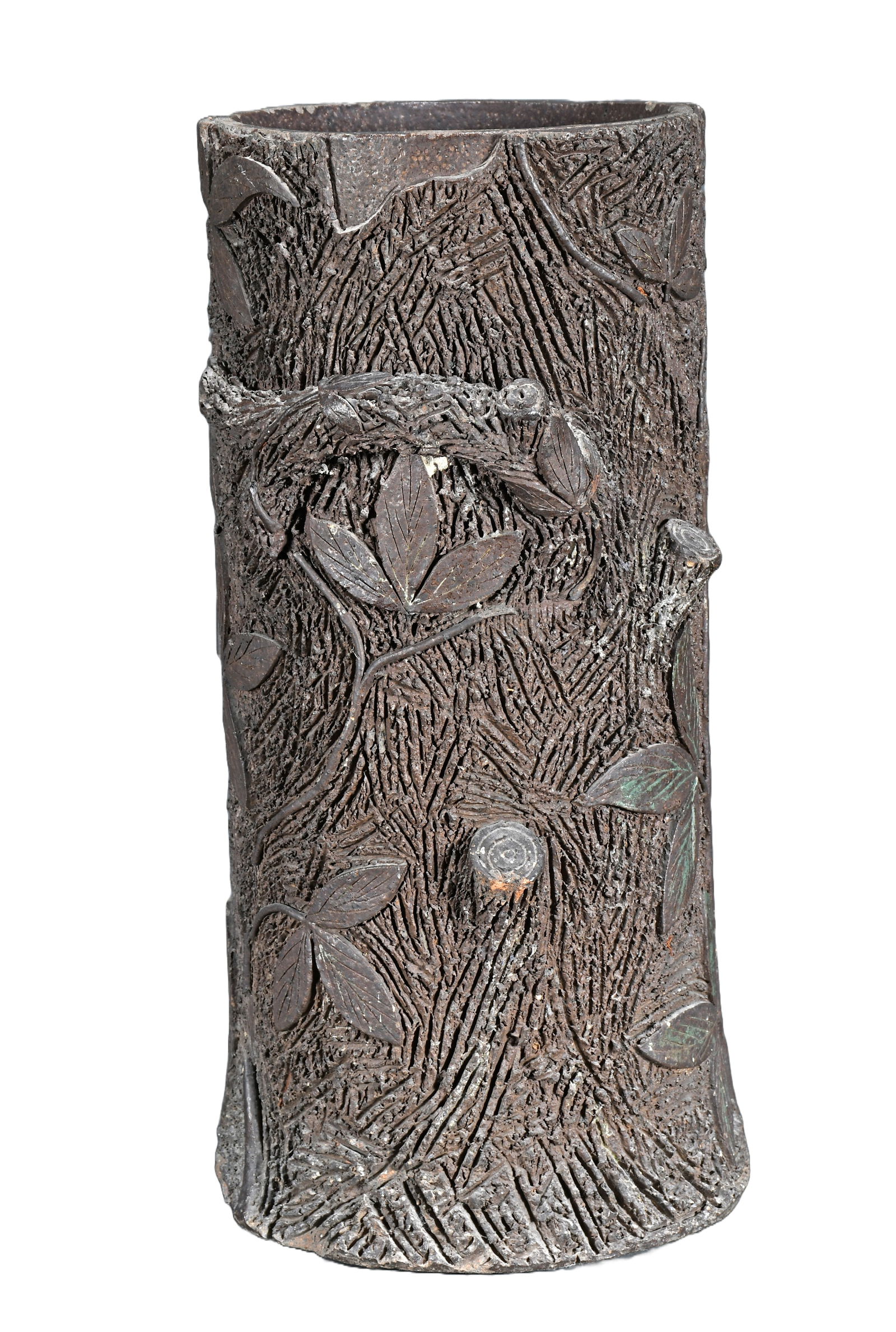 End of the Day Decorated Sewer Tile Umbrella Stand. (1 of 6)