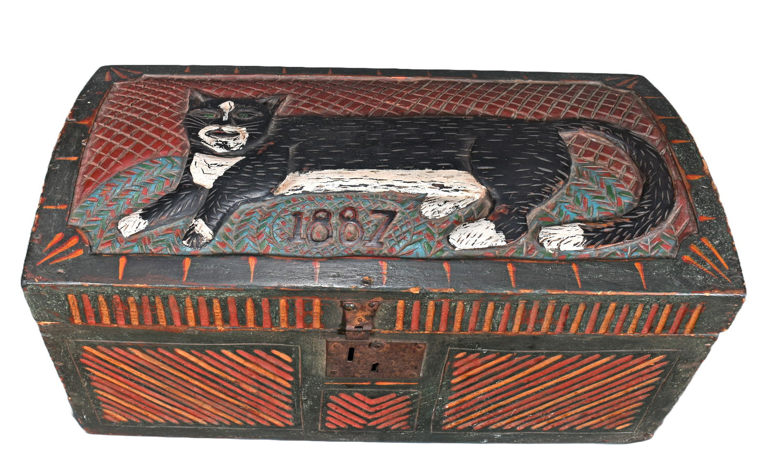Anonymous Cat Decorated Trunk. (1 of 10)