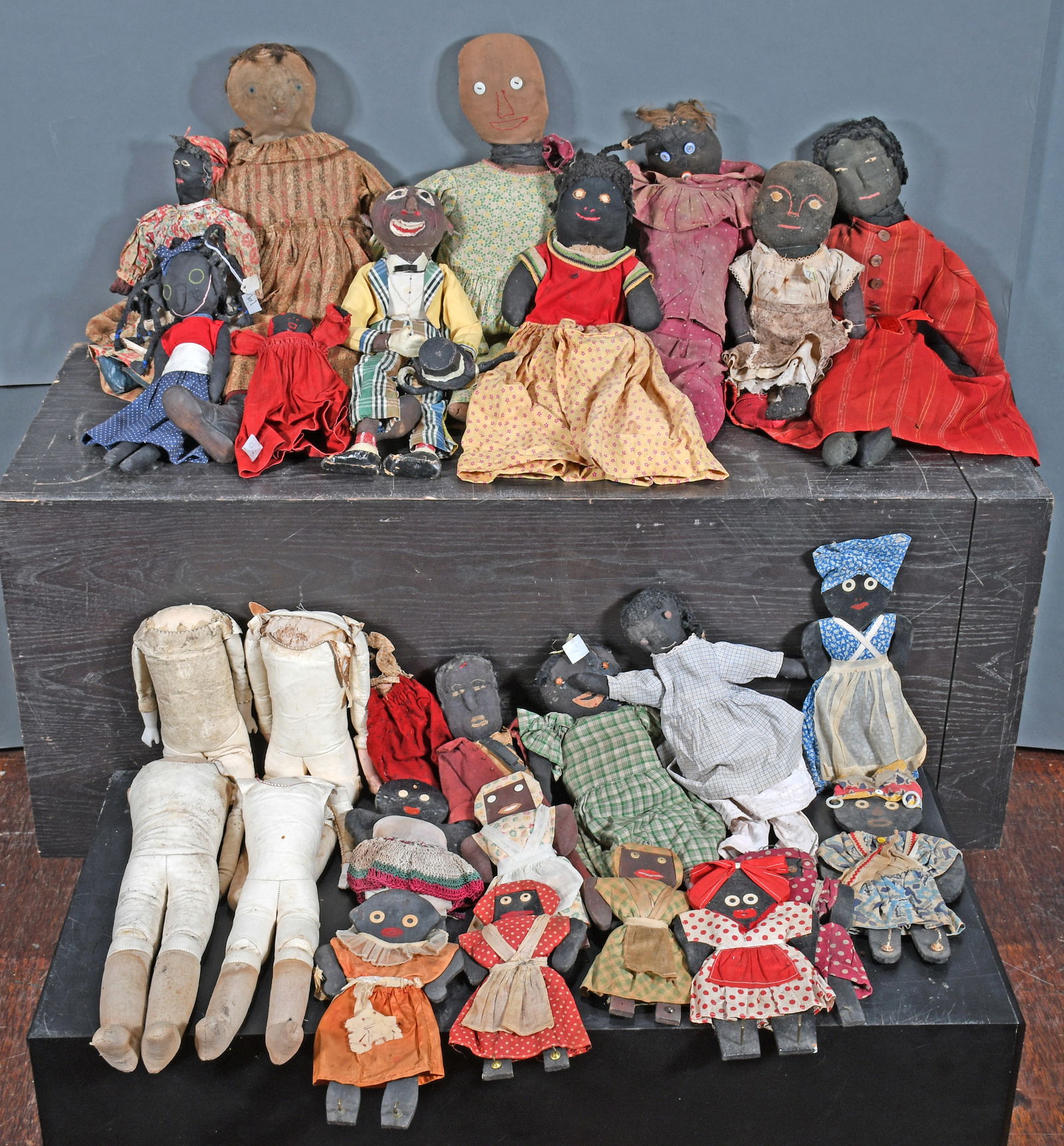 24 Stereotypical African American Dolls. (1 of 3)