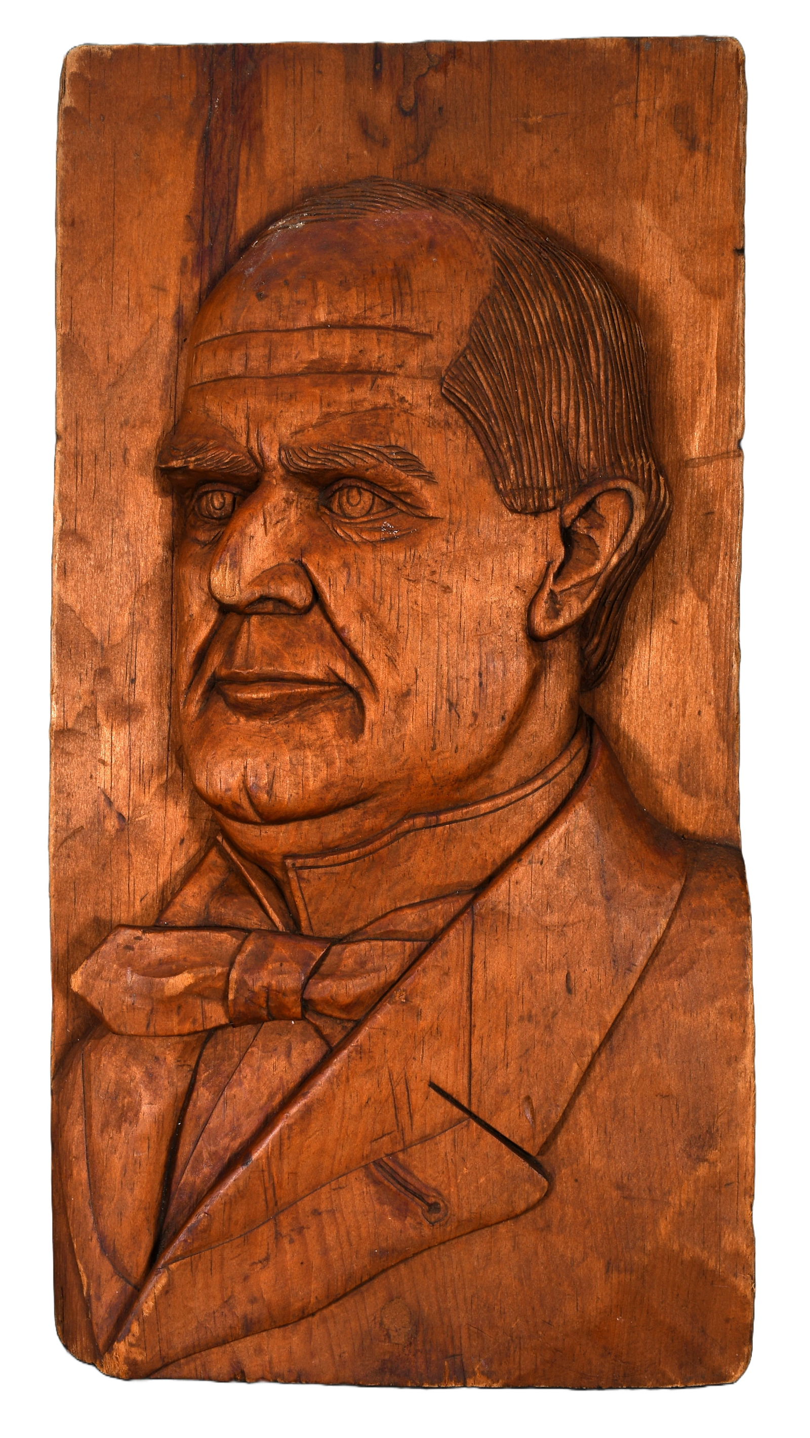 Carved Wood-Relief President Plaque. (1 of 4)