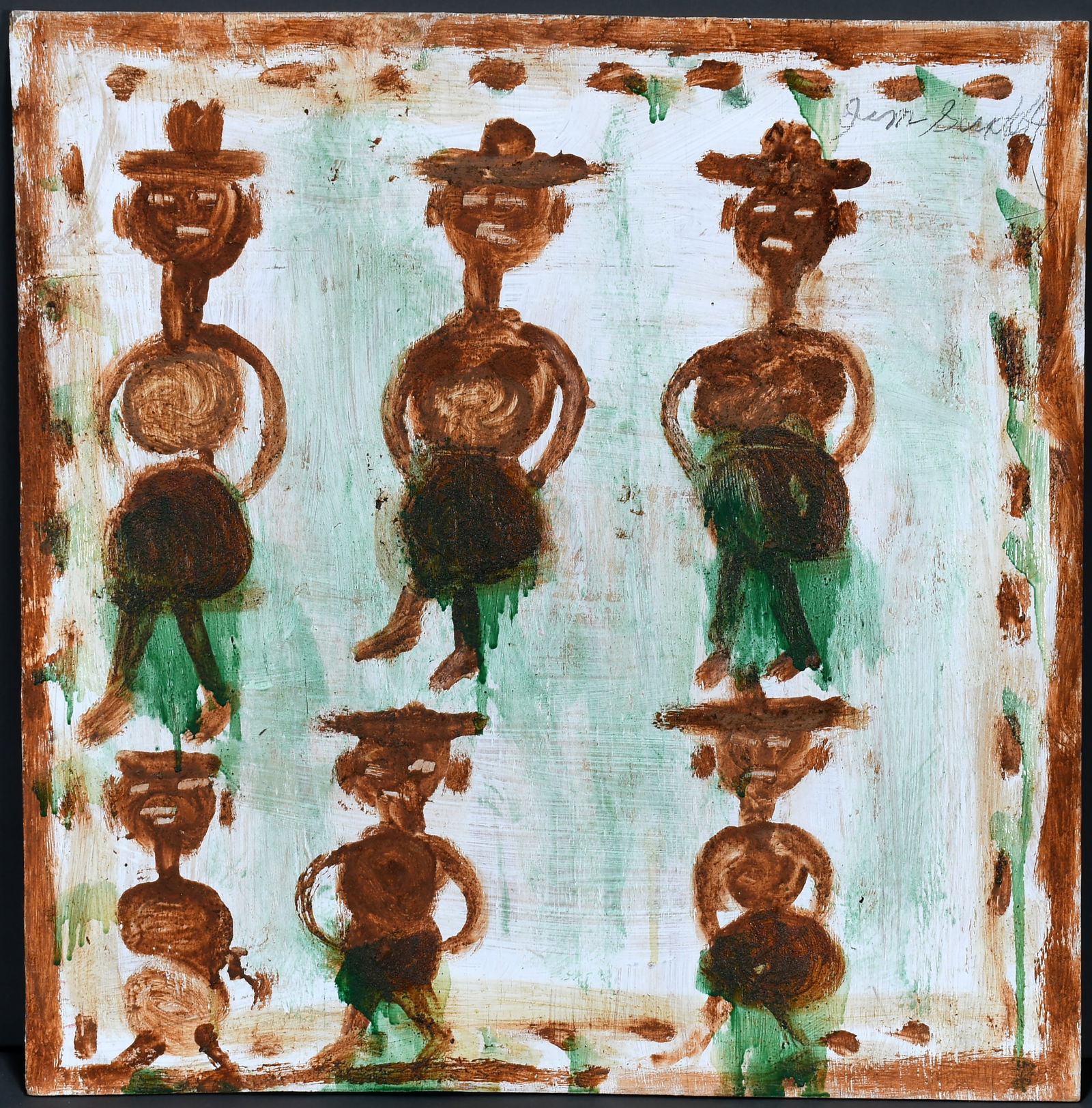 Jimmy Lee Sudduth. Dancing Girls With Green Skirts. (1 of 2)