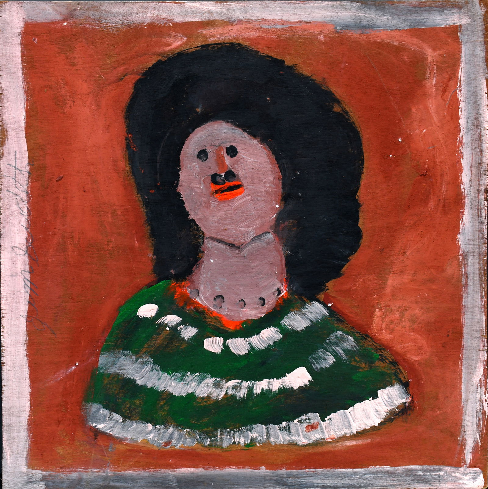 Jimmy Lee Sudduth. Double-sided Portrait and City. (1 of 2)