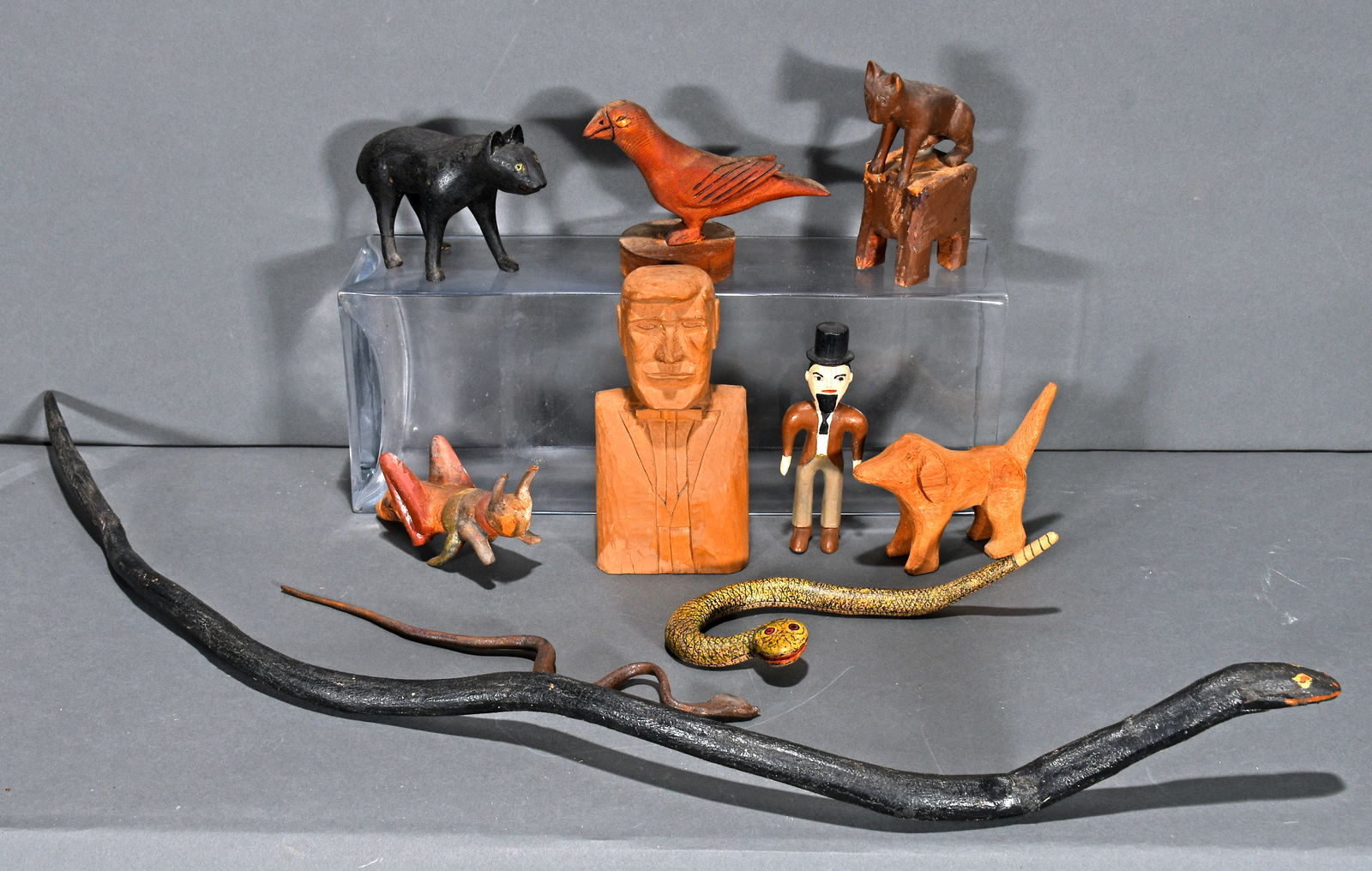 Anonymous. Group of Ten Carvings. (1 of 3)