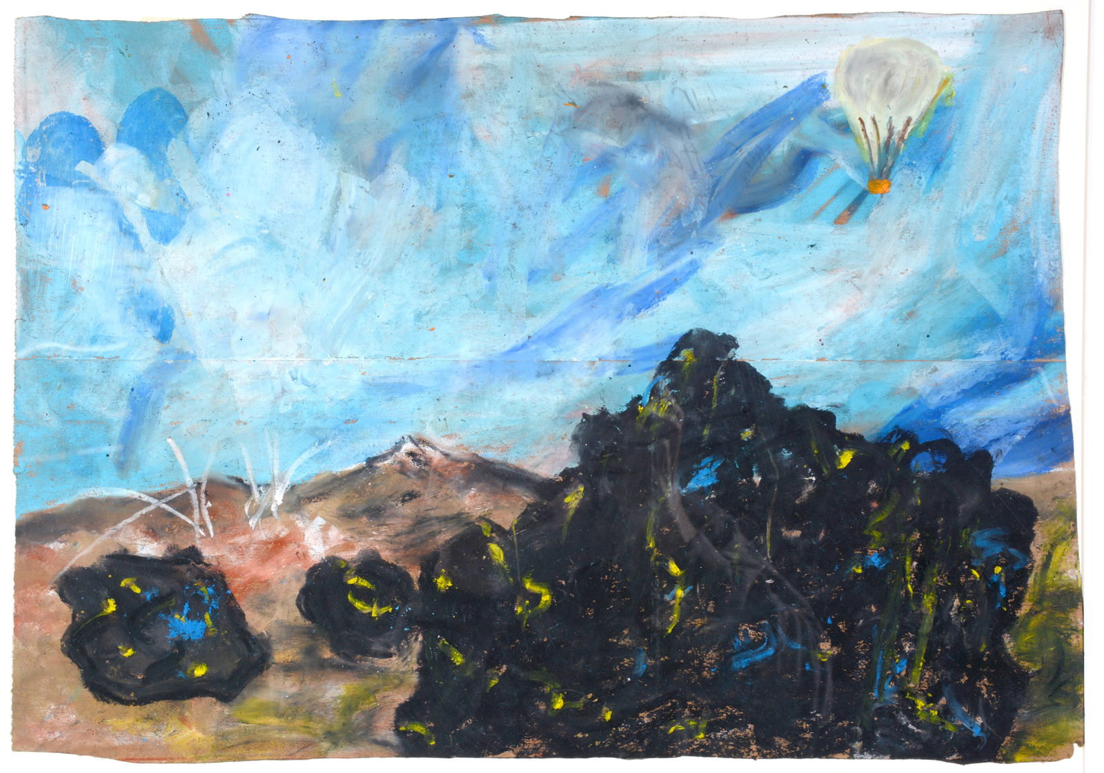 Reginald Gee. Hot Air Baloon over Haze Park (sic). (1 of 1)