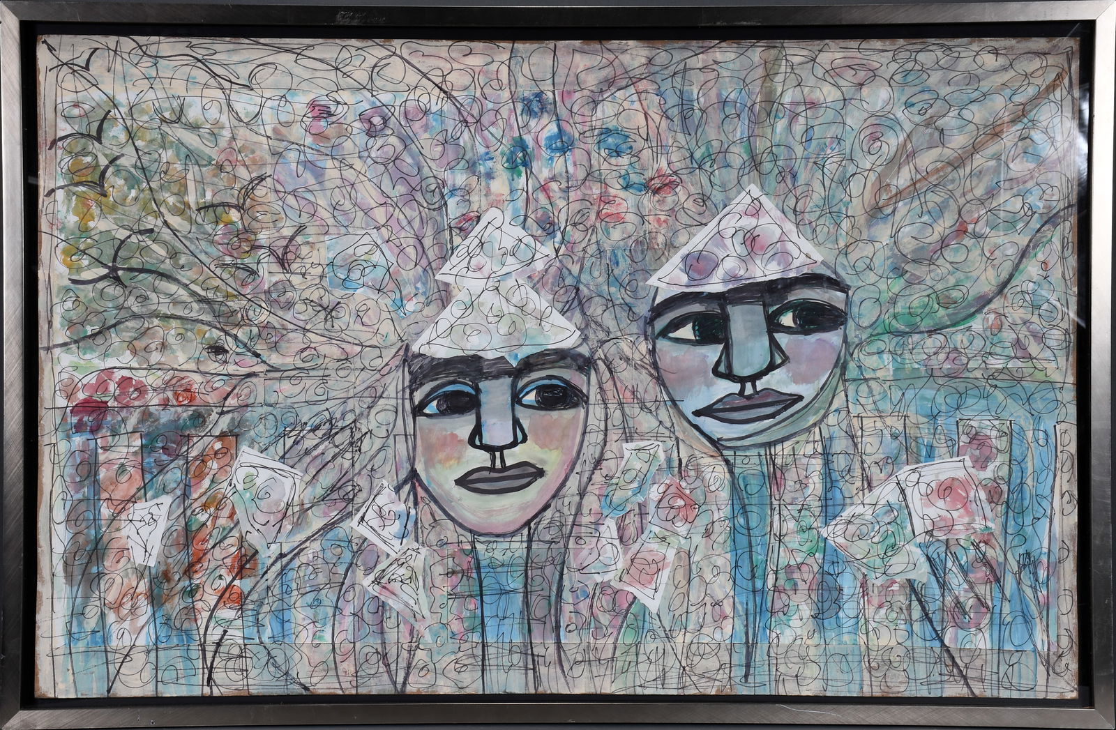 The Peace Prophet. Two Portraits with Swirled Background. (1 of 4)