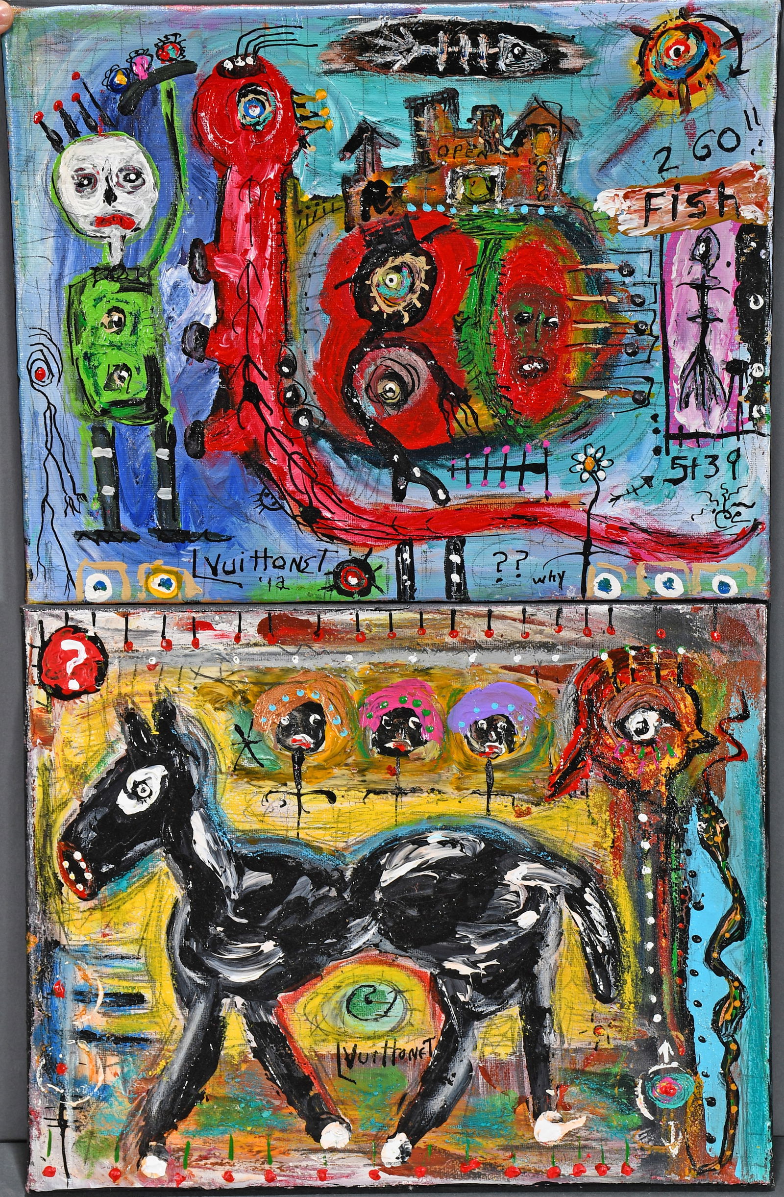 Louis Vuittonet. Two Paintings. (1 of 1)