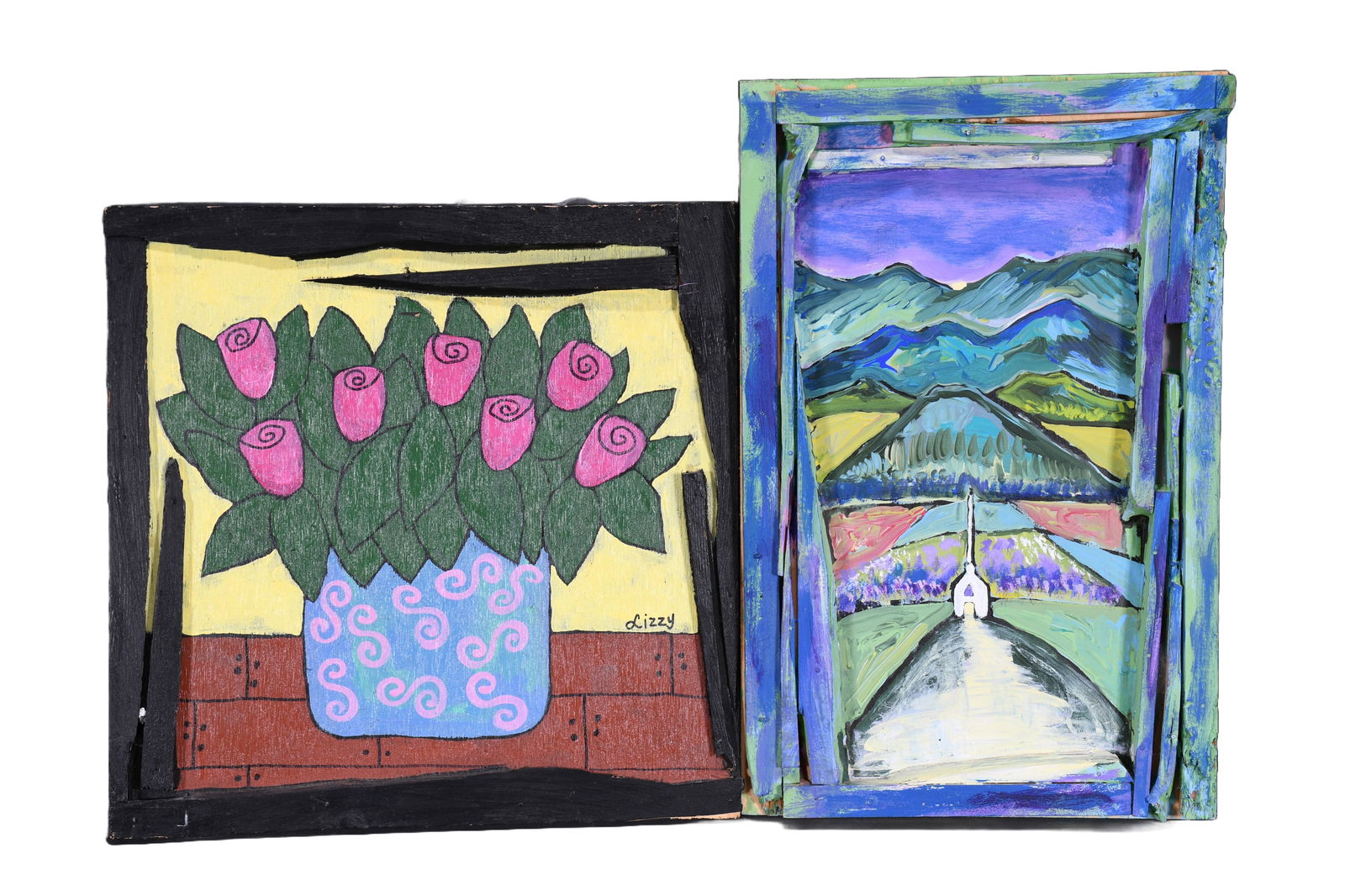 Lizzy Williams and Eric Legge. Two Paintings. (1 of 2)