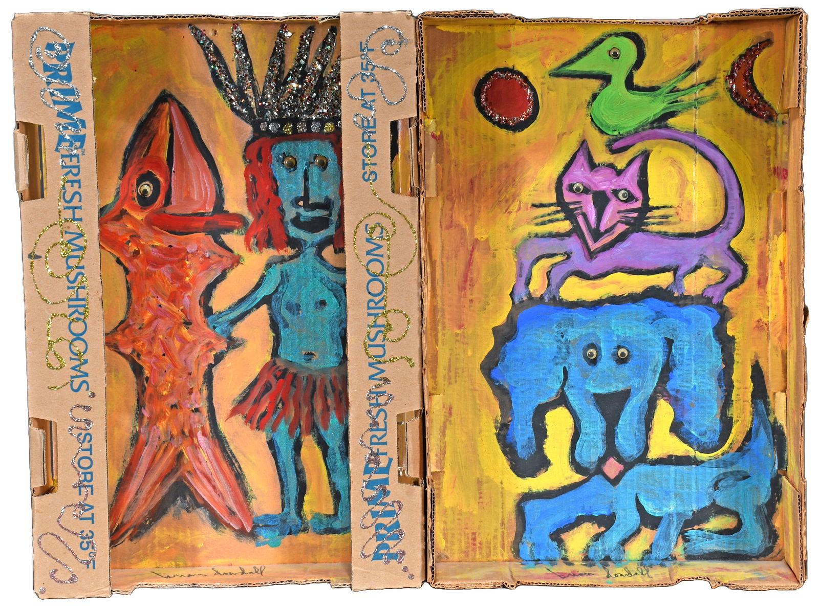 Brian Dowdall. Two Paintings. (1 of 2)