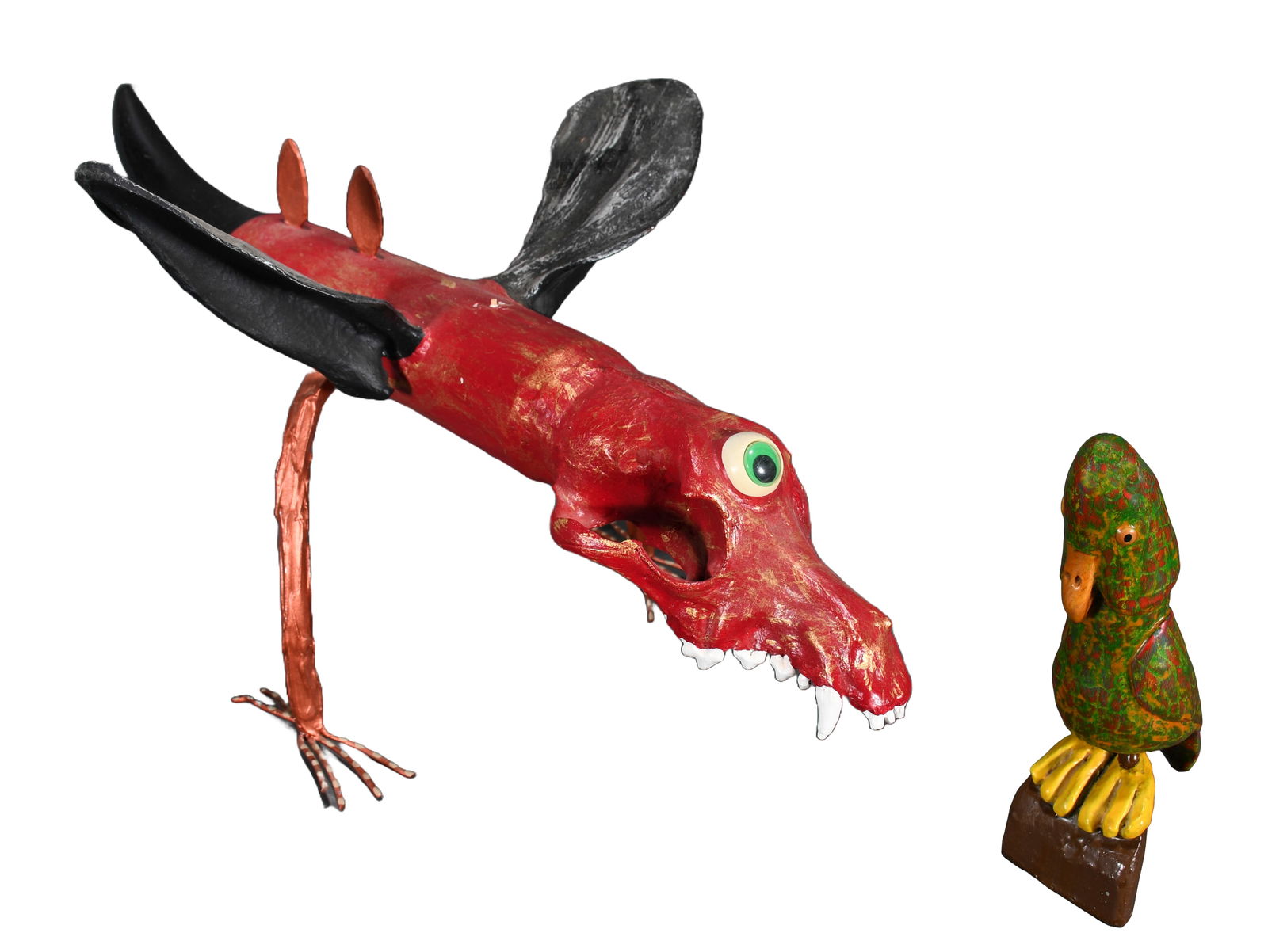 Frank Pickle and Virgil Perry. Prehistoric Bird and Parrot. (1 of 3)