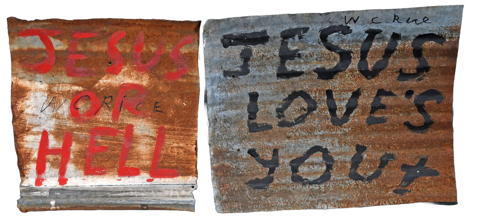 W.C. Rice. Pair of Environmental Signs. (1 of 4)