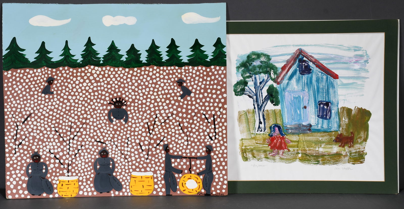 Patience Hamilton and Cher Shaffer. Two Paintings. (1 of 1)