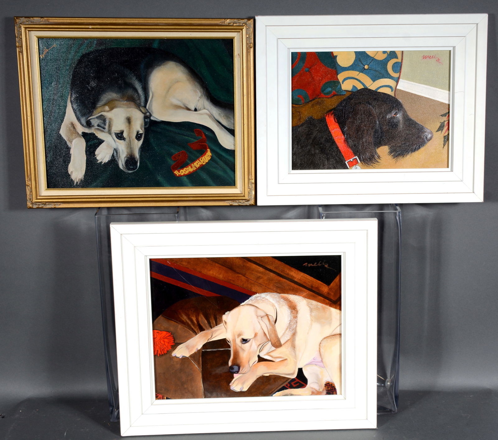 Wells. Three Dog Portraits. (1 of 2)