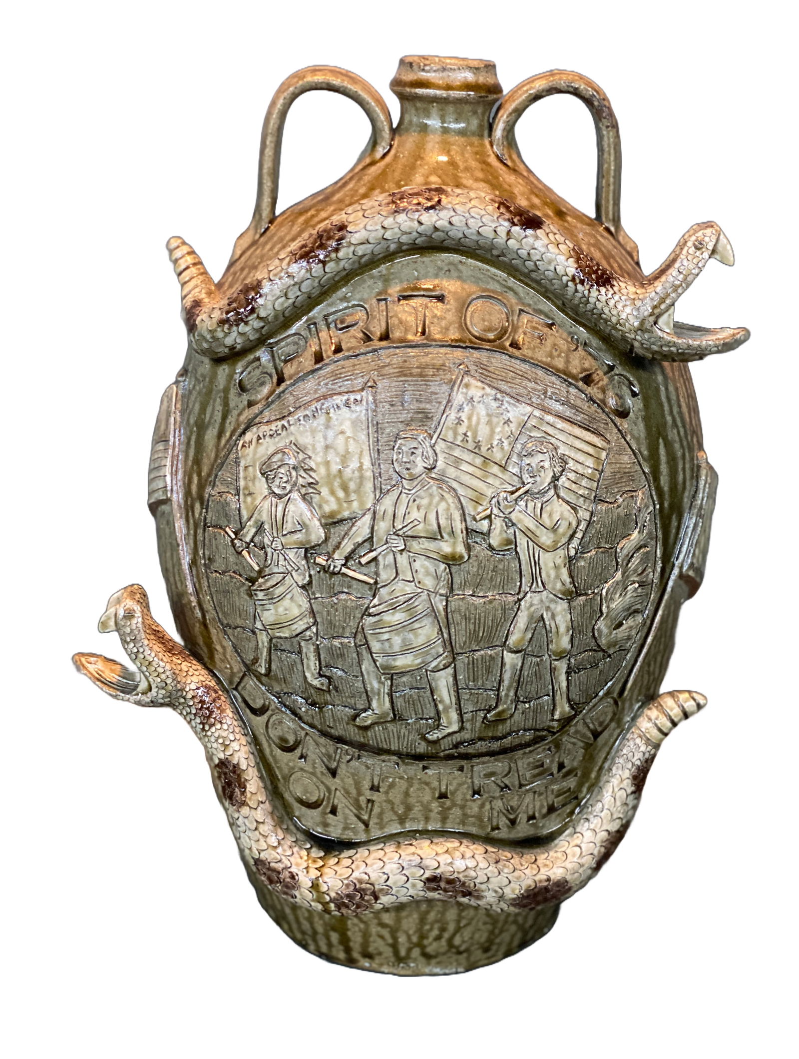 Clint Alderman. Spirit of Seventy Six Jug With Rattlesnakes. (1 of 5)