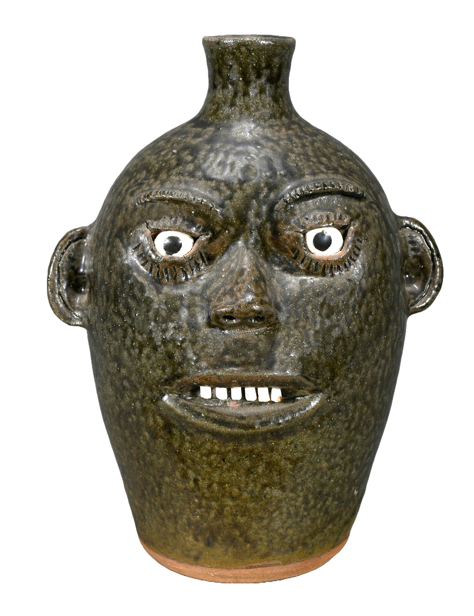 A.G. Meaders. Wide-Eyed Face Jug. (1 of 5)