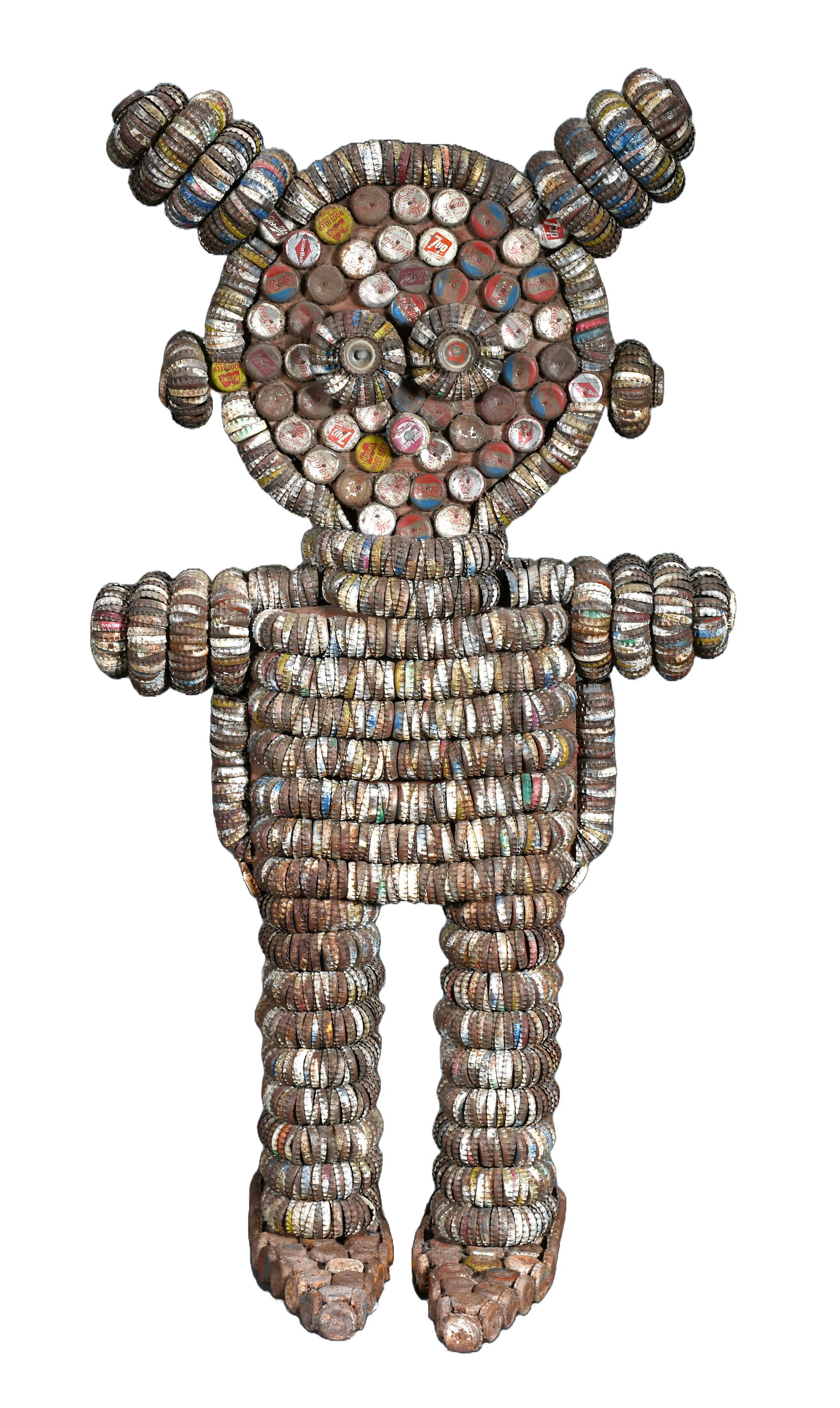 Clarence and Grace Woolsey. Bottlecap Alien Figure. (1 of 10)
