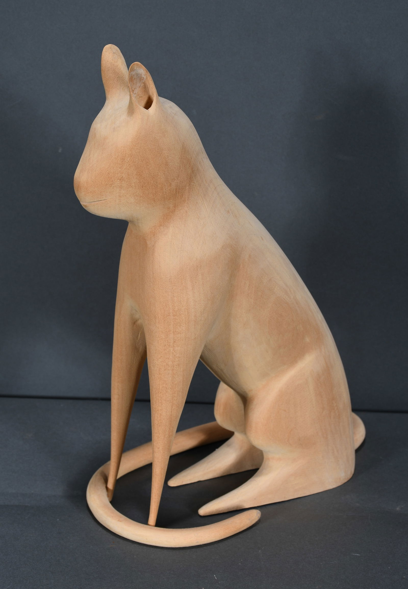 Linville Barker. Cat Sitting On Tail. (1 of 5)