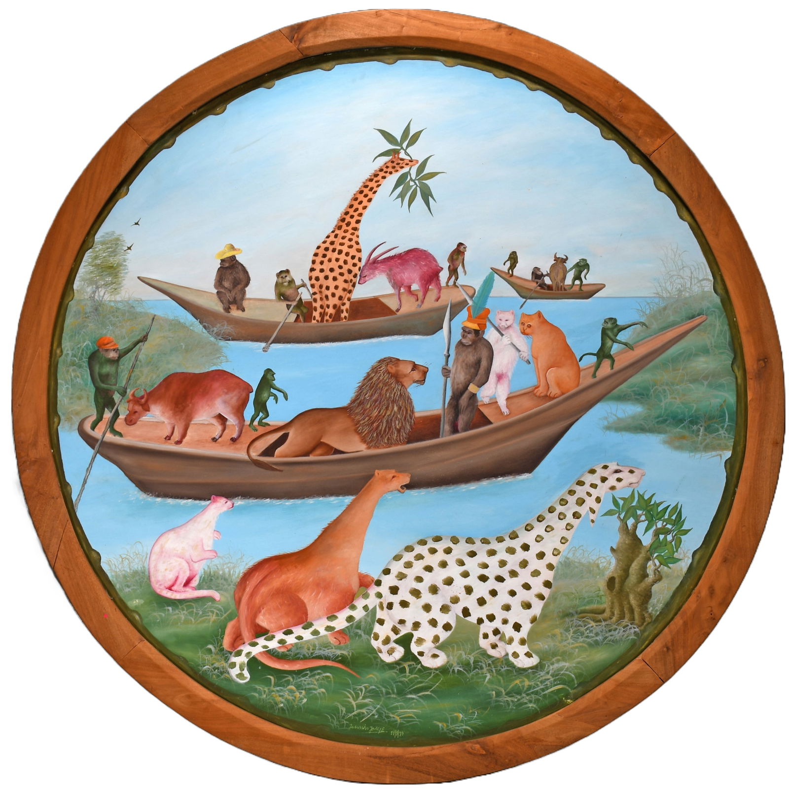 Jasmin Joseph. Untitled (Animals In Boats). (1 of 12)