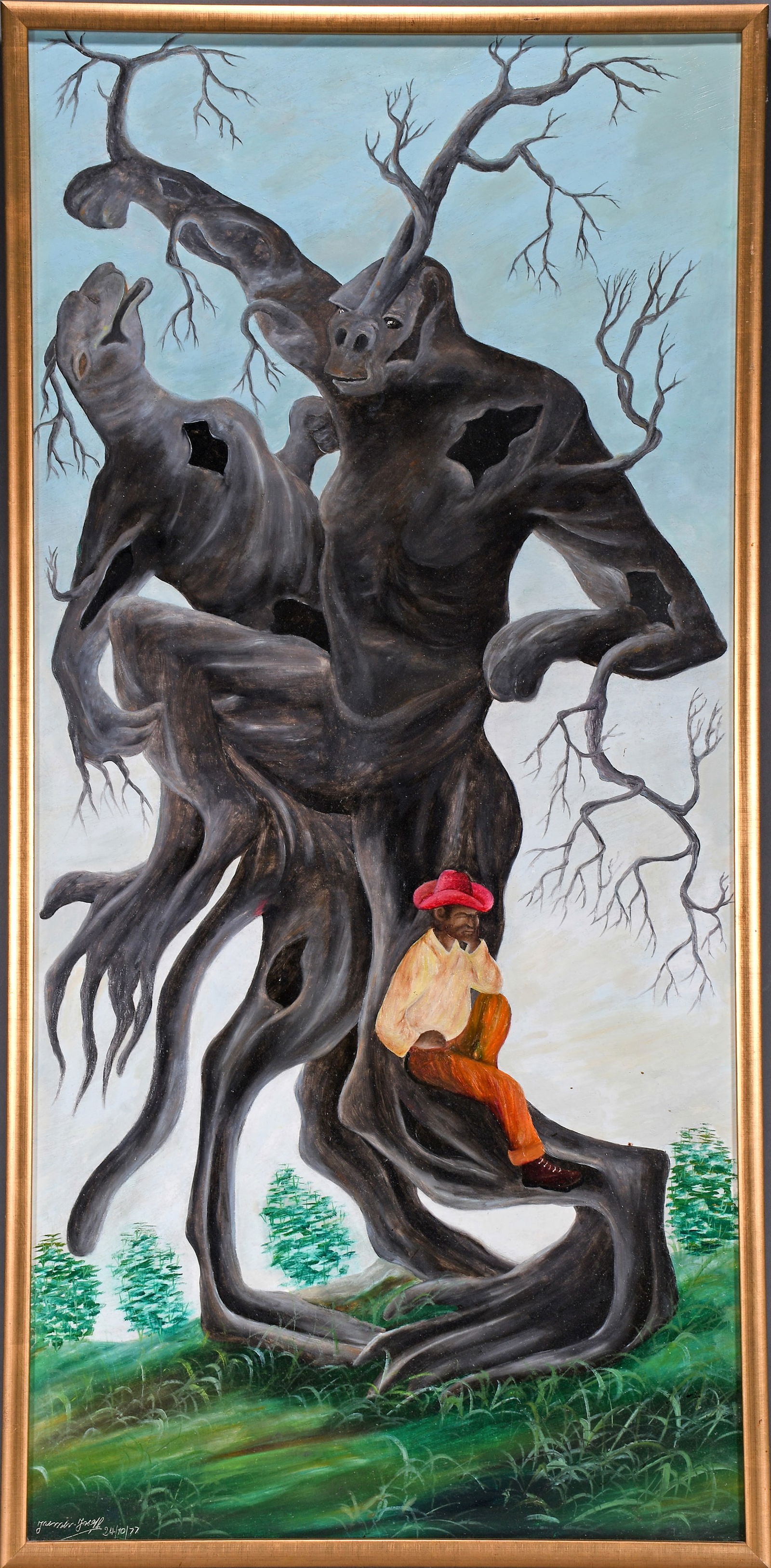 Jasmin Joseph. Man Dreaming In The Tree. (1 of 6)