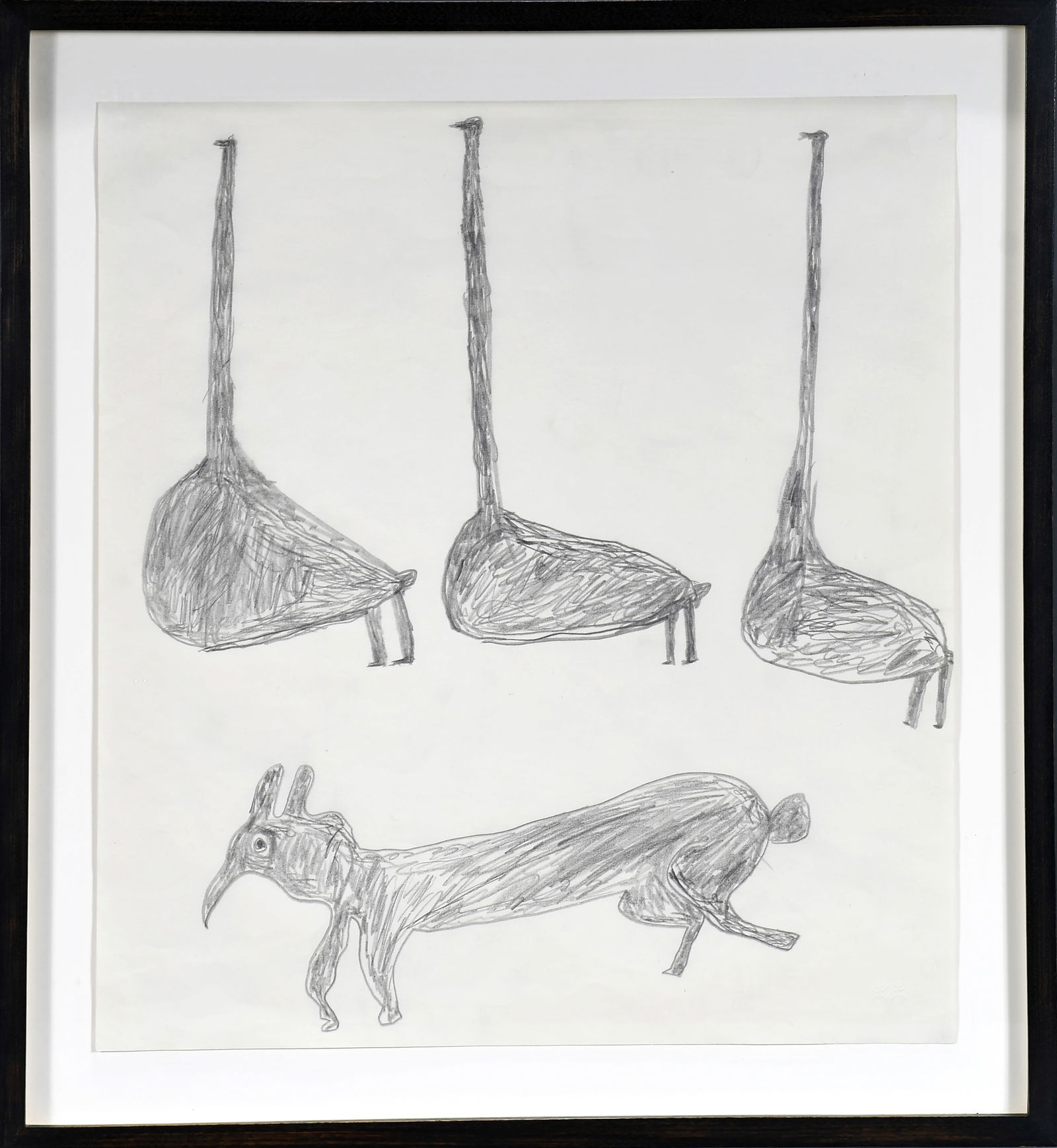 Parr. Inuit, Cape Dorset, Canada. Three Geese and a Rabbit. (1 of 5)