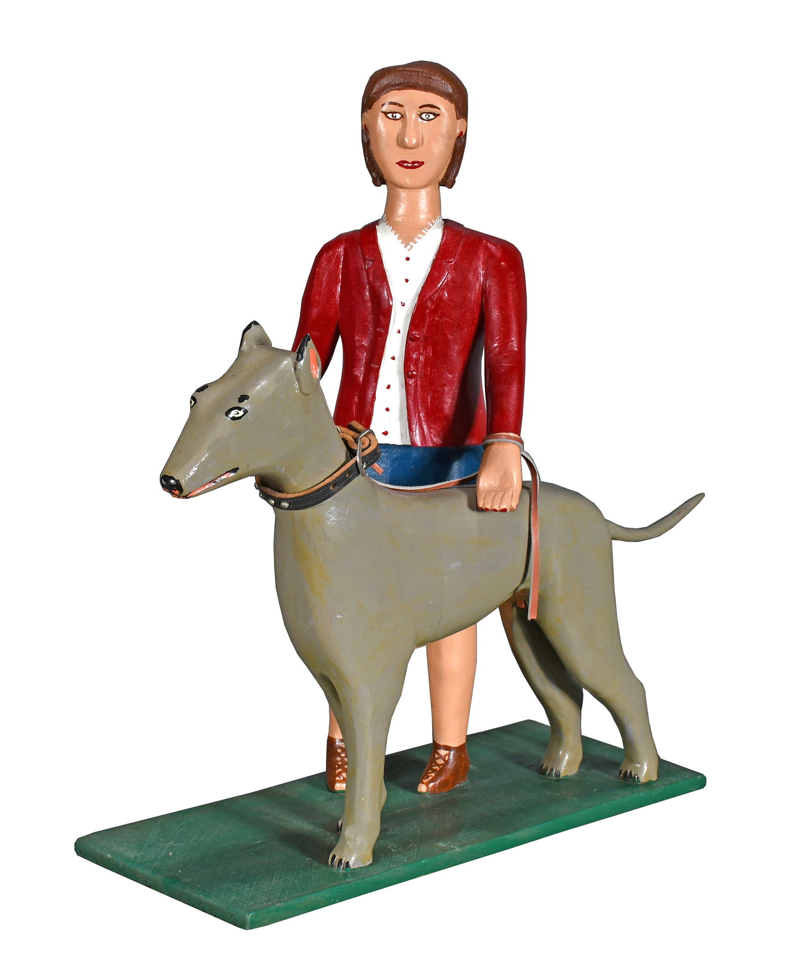 Miles Carpenter. Woman Walking Her Dog. (1 of 10)