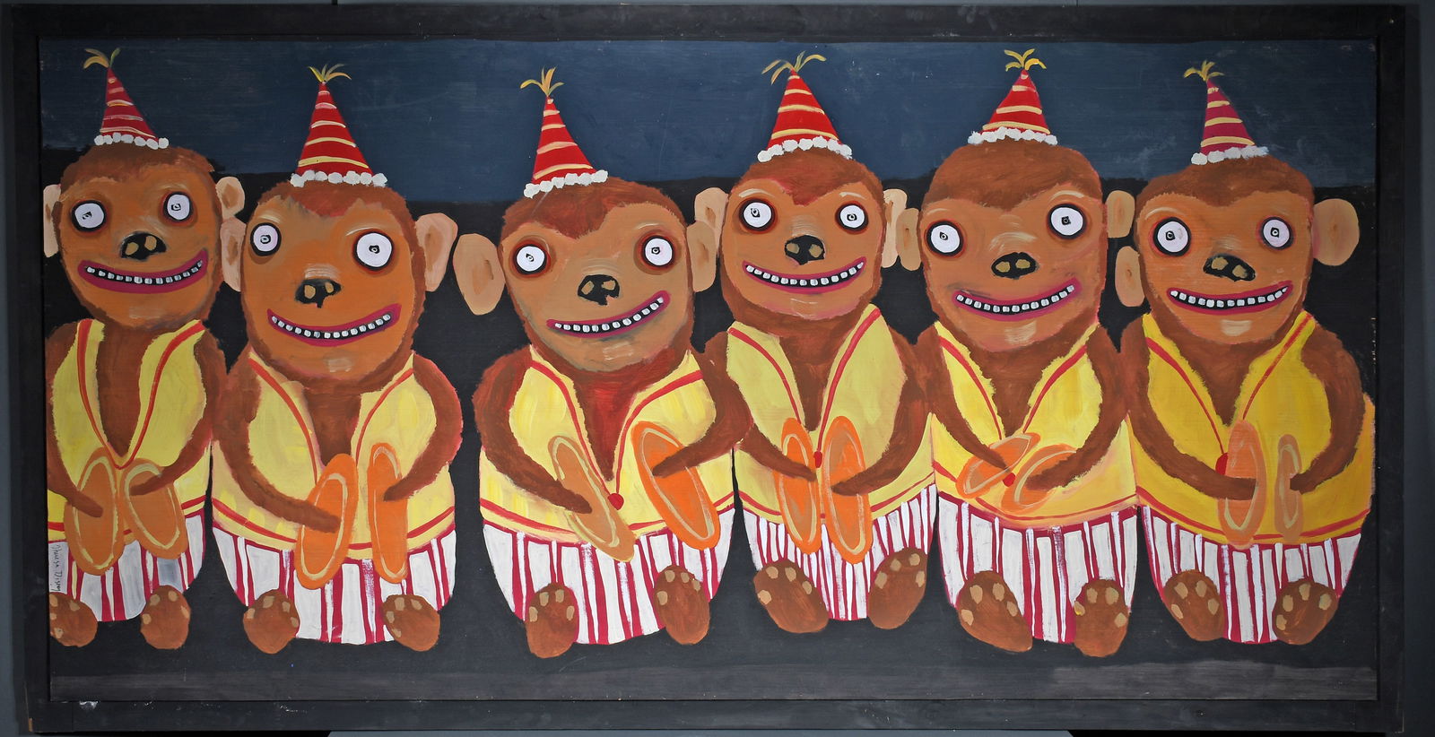 Theresa Disney. Six Wind Up Monkeys with Cymbals. (1 of 7)