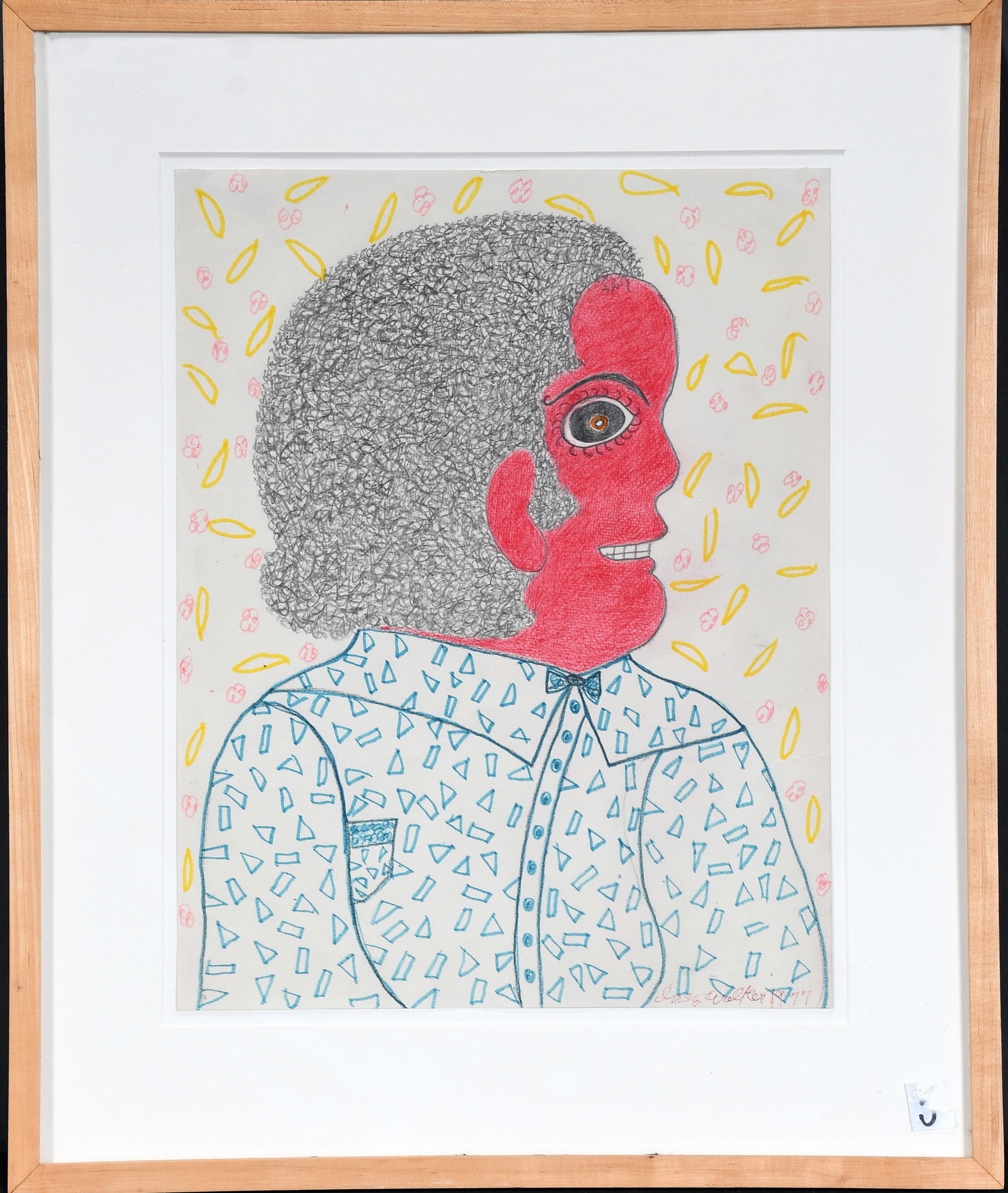 Inez Nathaniel Walker. Red Profile. (1 of 3)