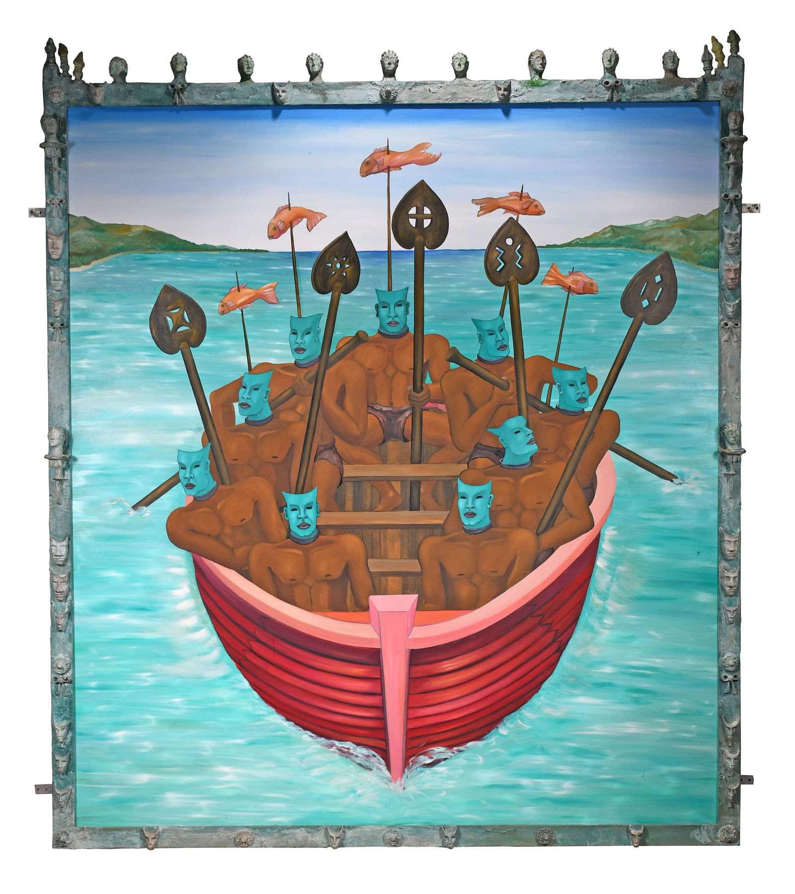 Edouard Duval-Carrié. Retable Nuef Esclaves. (1 of 17)