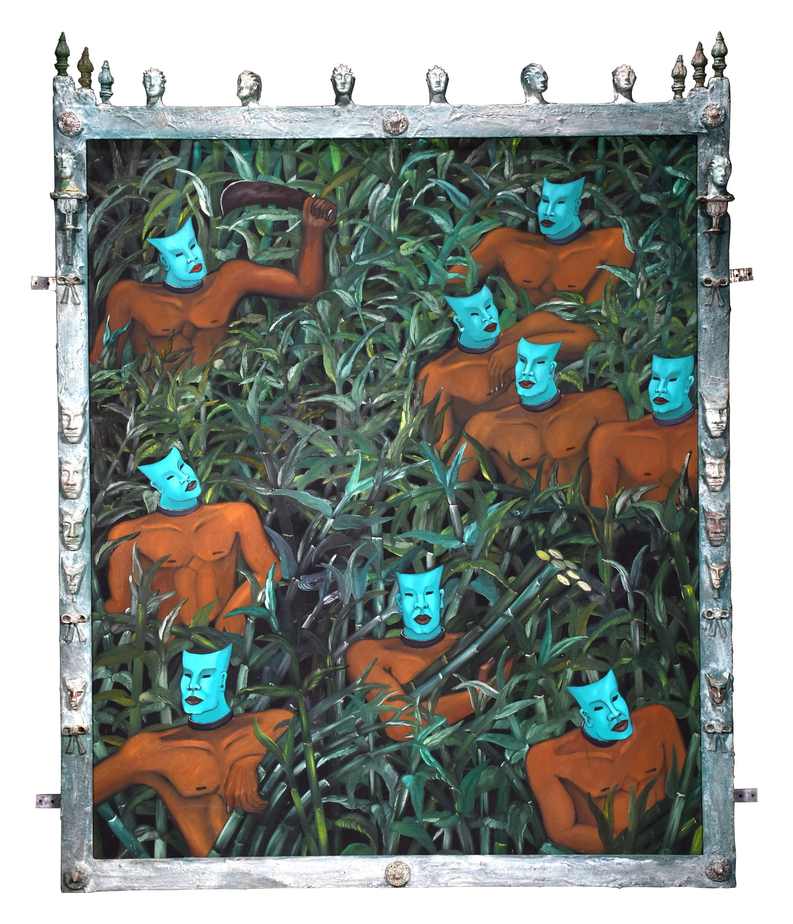 Edouard Duval-Carrié. Retable des Neuf Esclaves, #10 of 13. (1 of 13)