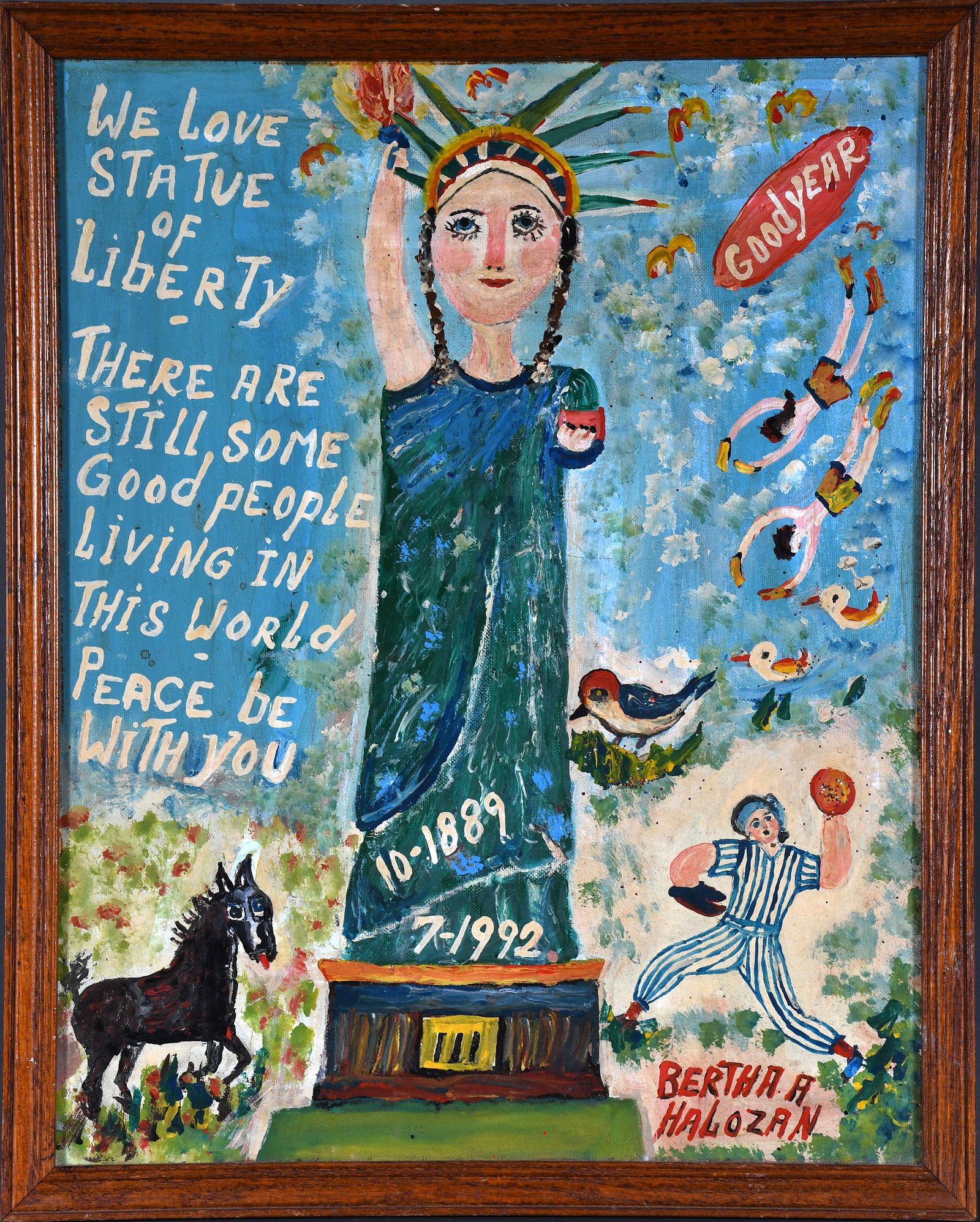 Bertha Halozan. We Love Statue of Liberty. (1 of 4)