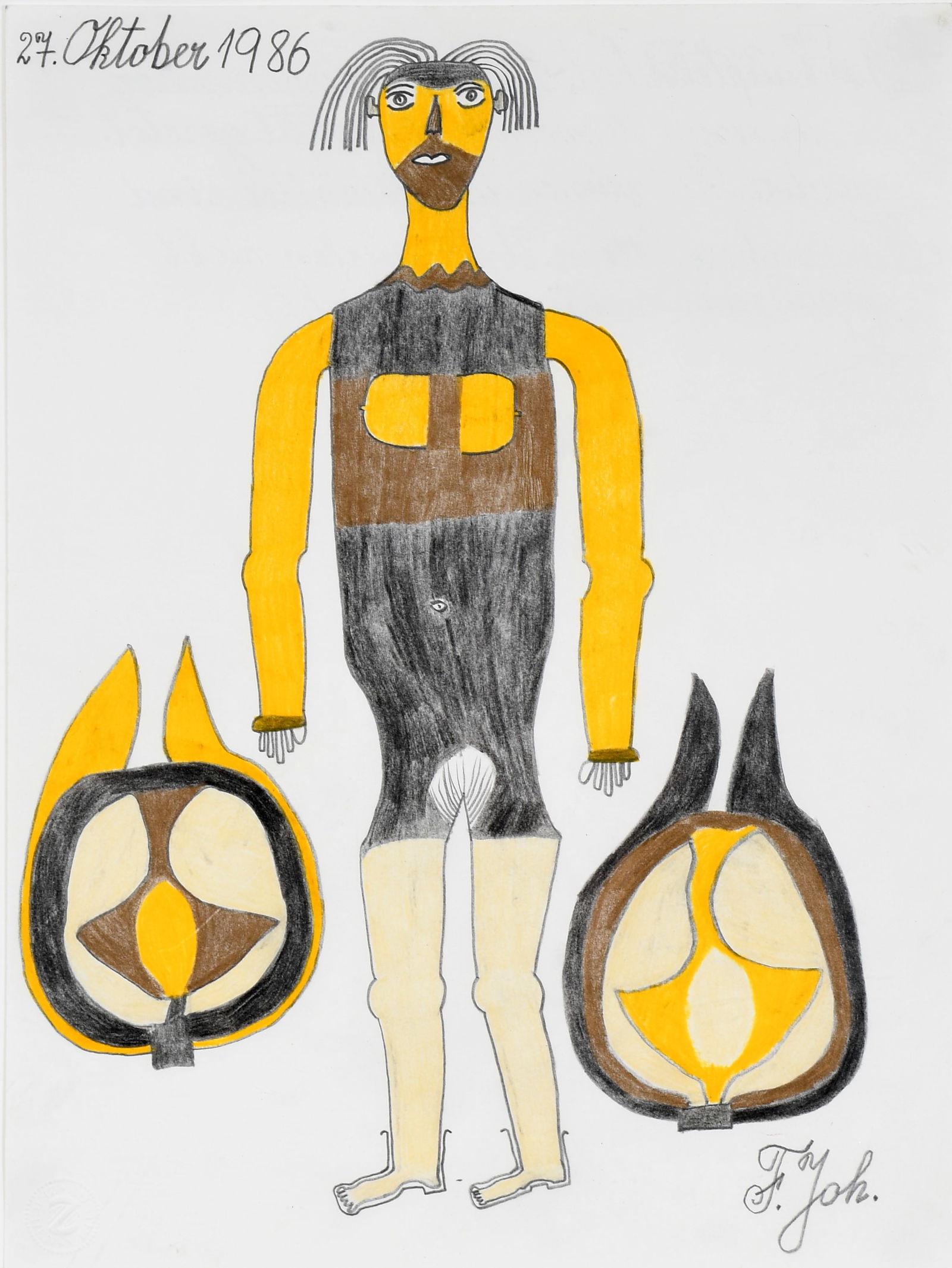 Johann Fischer. Androgynous Figure. (1 of 6)