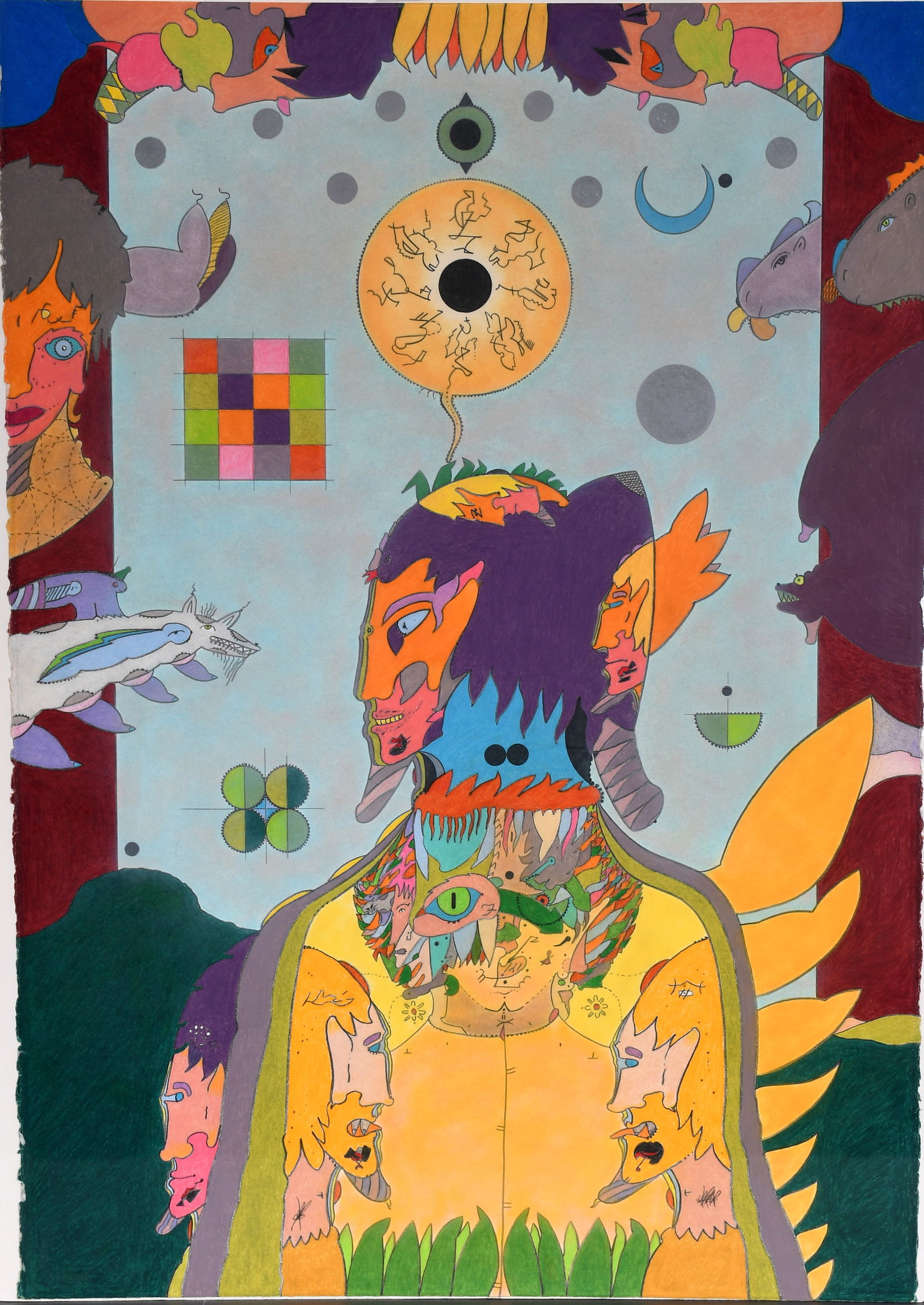 William Fields. Psychodelic Figure from The Jupiter Maximus Series. (1 of 1)