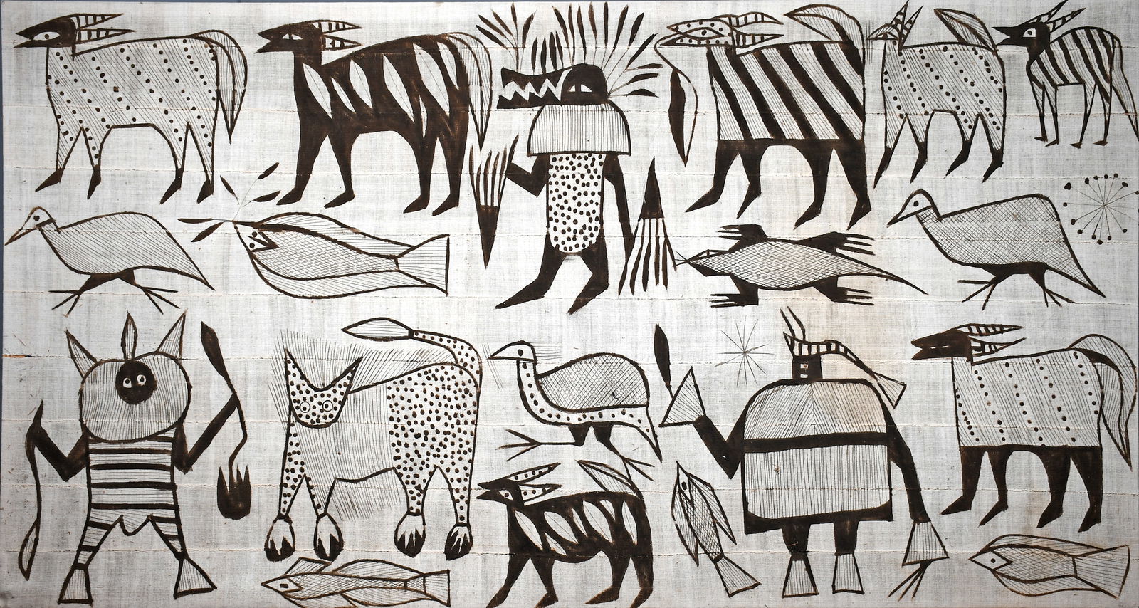 Ivory Coast Multi-Animal and Figure Imagery. (1 of 7)