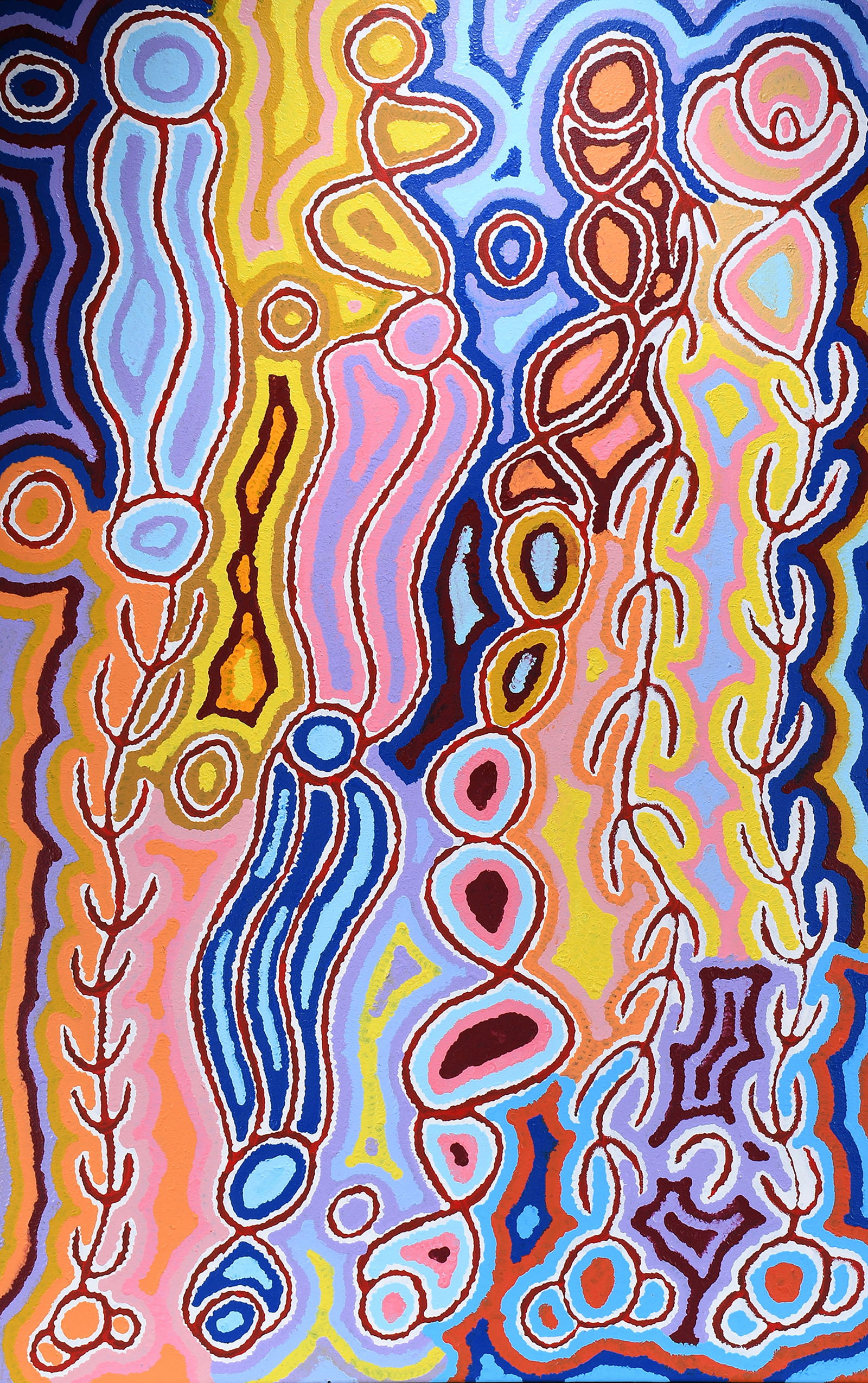 Judy Watson Napangard. Large Abstract. (1 of 6)