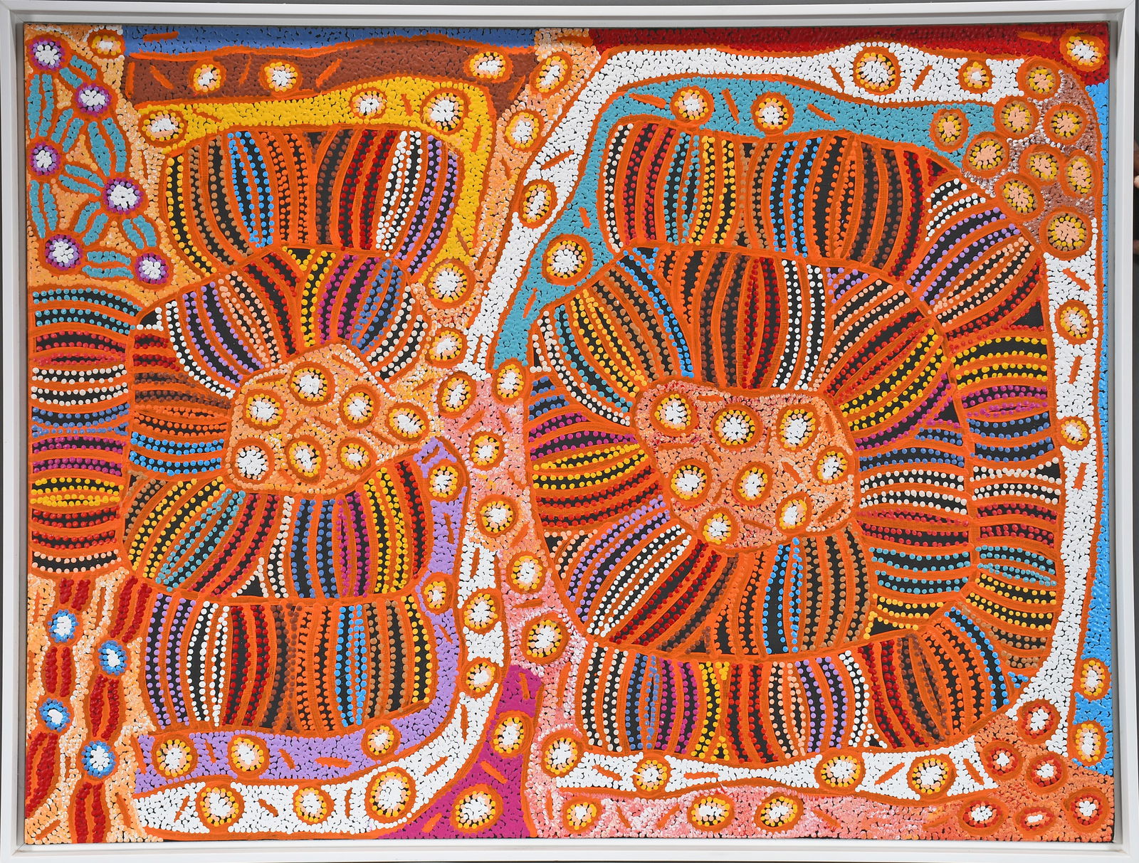 Esther Bruno Nangala. Abstract Western Desert Scene. (1 of 3)