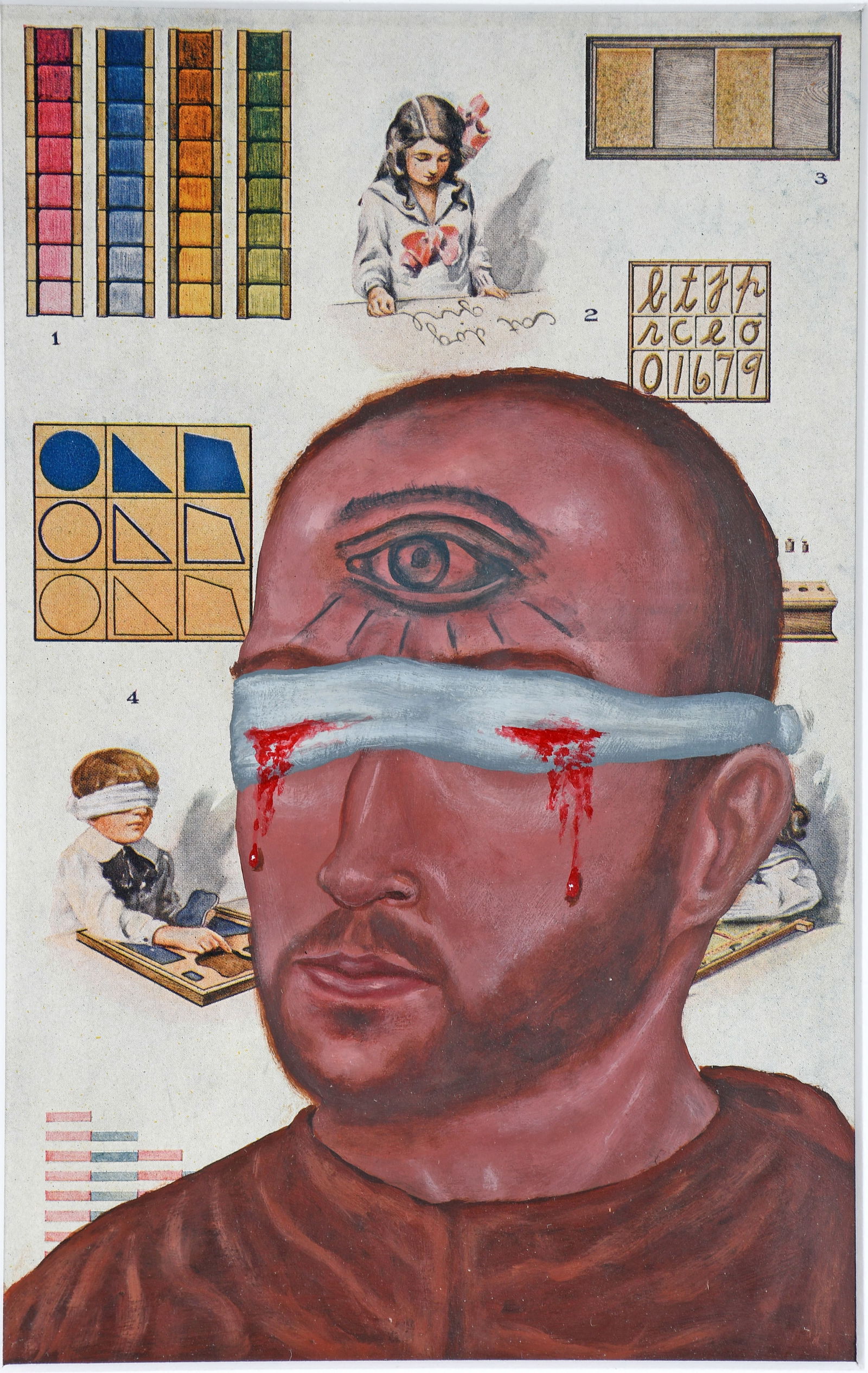 Fred Stonehouse. Self-Portrait with Eye on Head. (1 of 3)