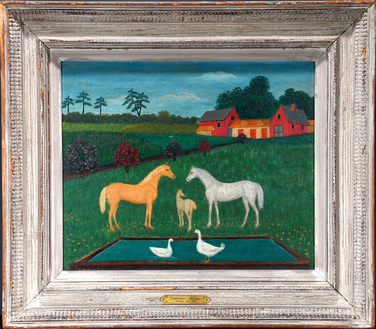 Lawrence Lebduska. Horses In The Pasture. (1 of 5)